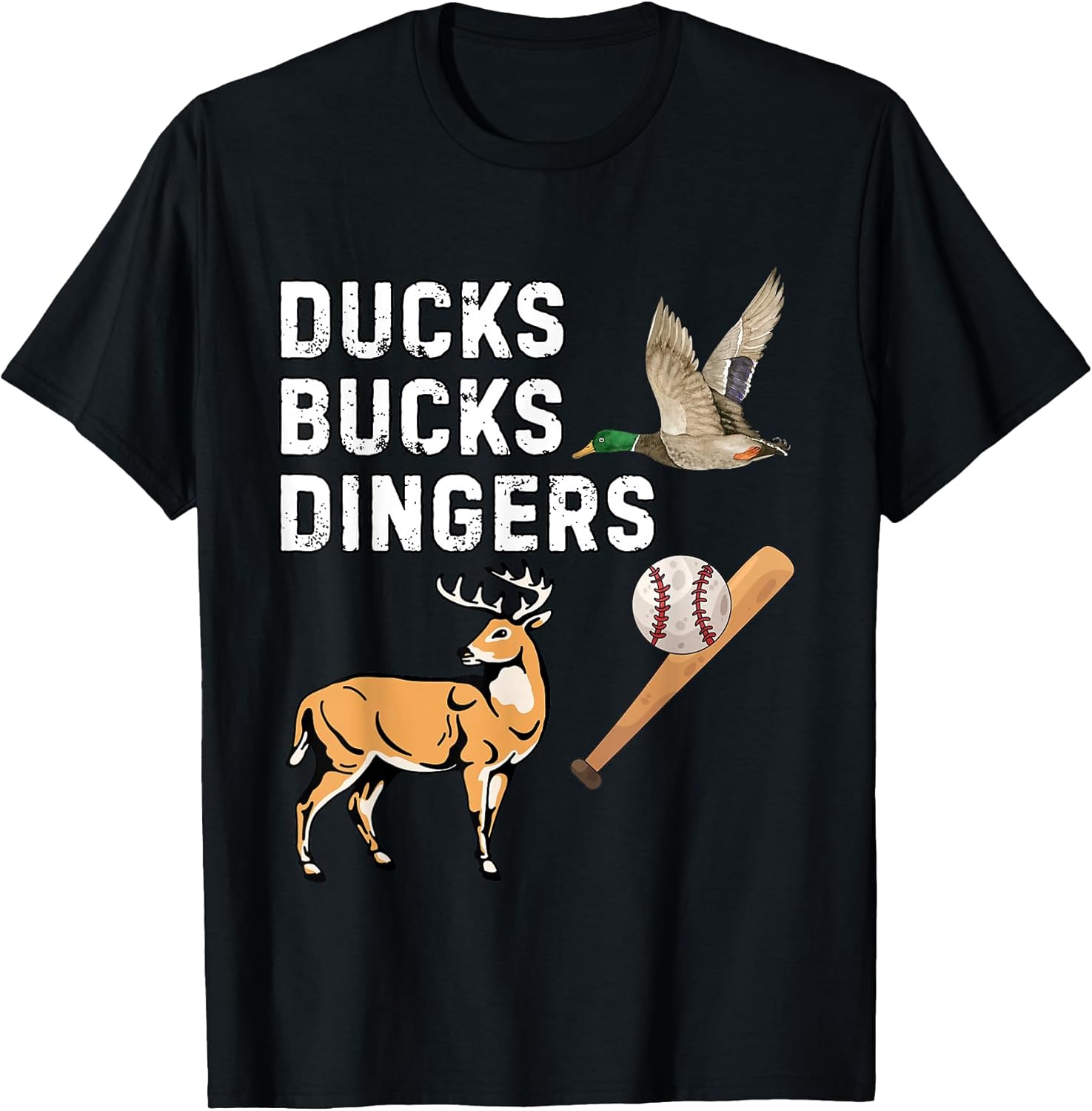 Funny Hunting Baseball Humor For Men Women - Adult & Kids T-Shirts, Sweatshirts & Hoodies apparel design preview 1