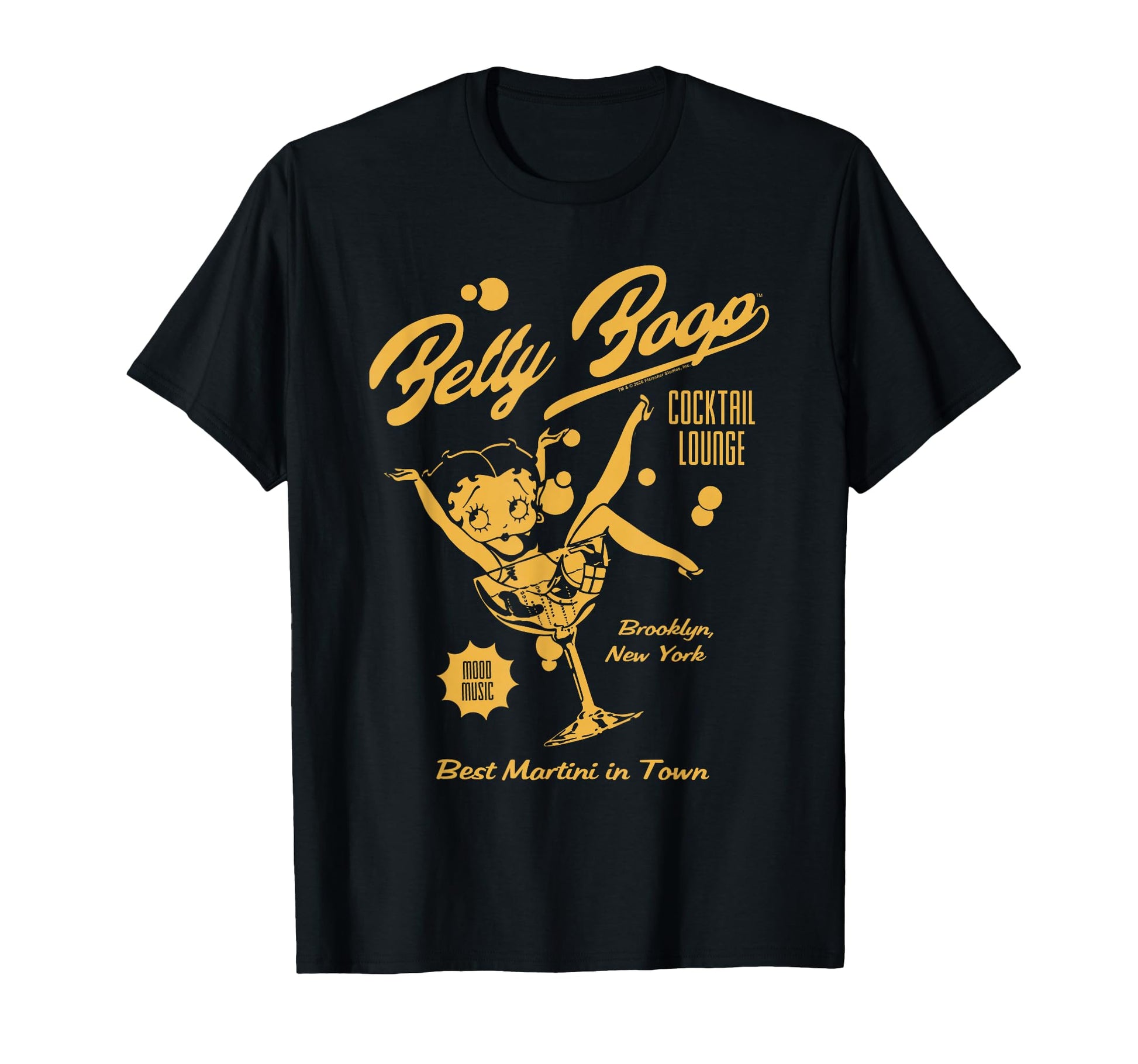 Betty Boop Cocktail Lounge Martini T-Shirt - Novelty Apparel Men Women - T-Shirt, Sweatshirt, Hoodie
