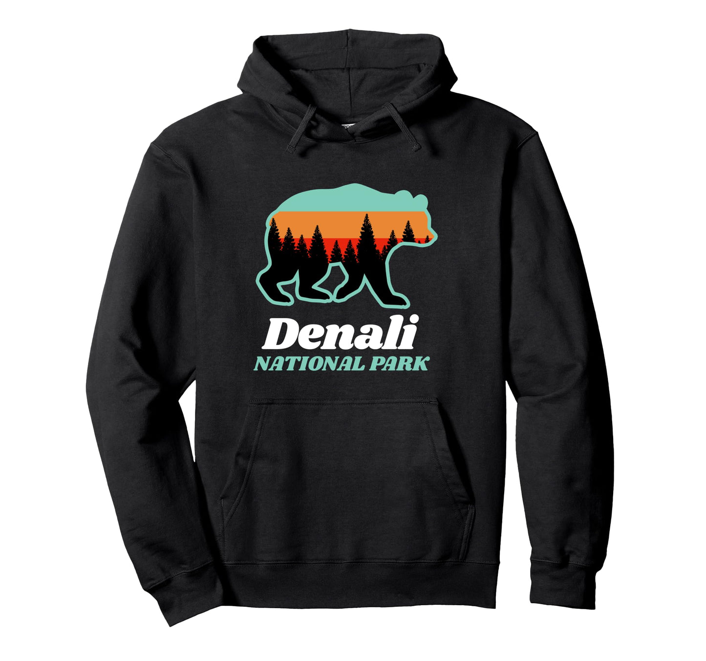 Denali National Park Alaska Snow Hoodie - Minimalist Print Men Women - T-Shirt, Sweatshirt, Hoodie