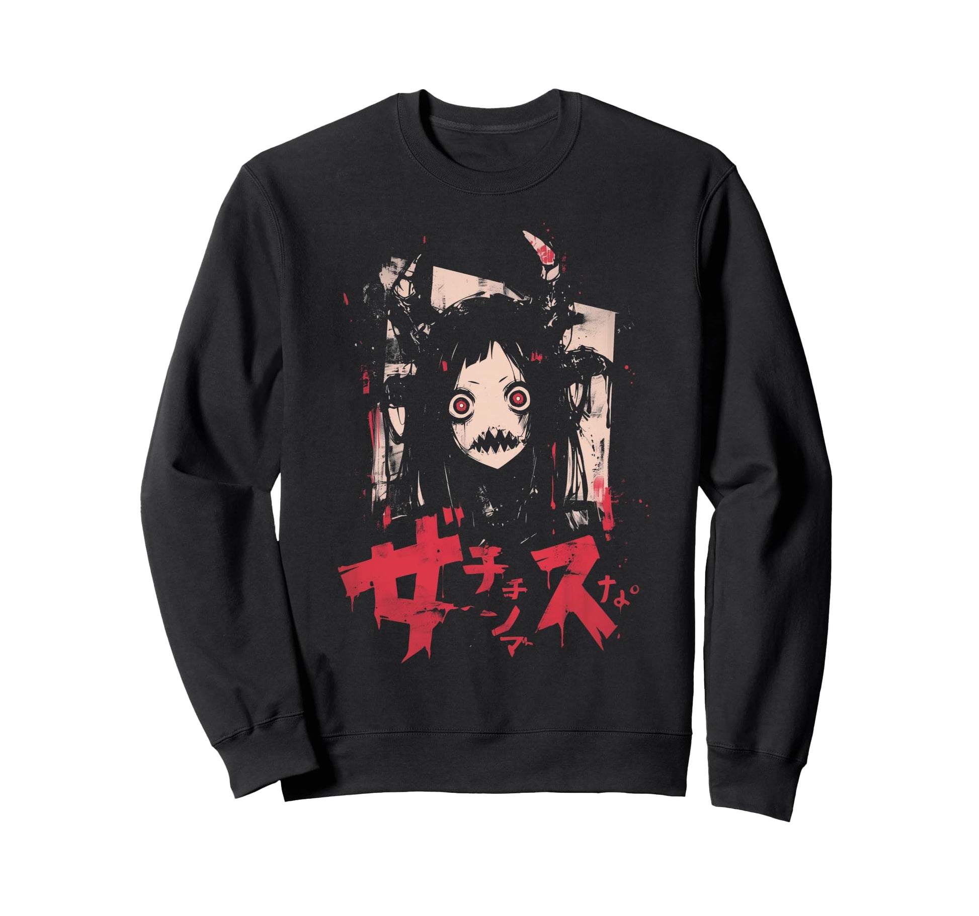 Goth Grunge Demon Anime Waifu Sweatshirt - Novelty Apparel Men Women - T-Shirt, Sweatshirt, Hoodie
