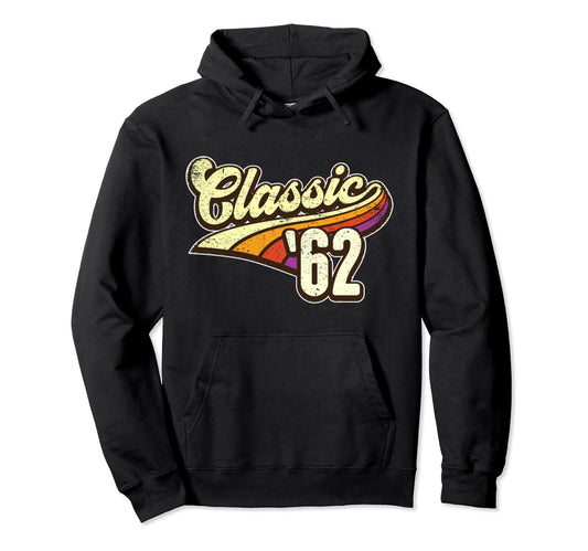 1962 Rainbow Birthday Gift Hoodie - Minimalist Print Men Women - T-Shirt, Sweatshirt, Hoodie