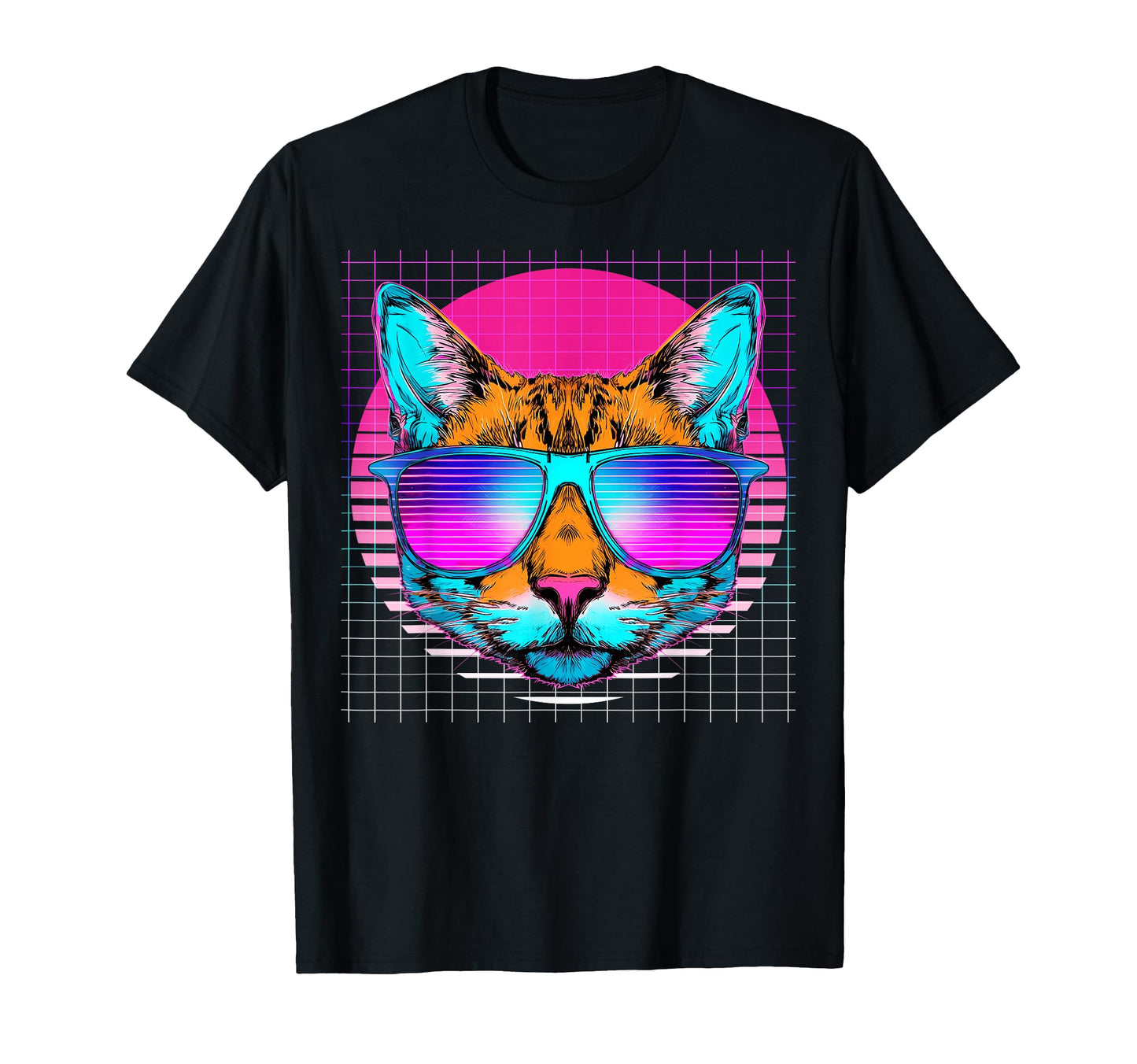 Orange Cat Sunglasses Tabby Cat T-Shirt - Aesthetic Graphic Unisex - T-Shirt, Sweatshirt, Hoodie