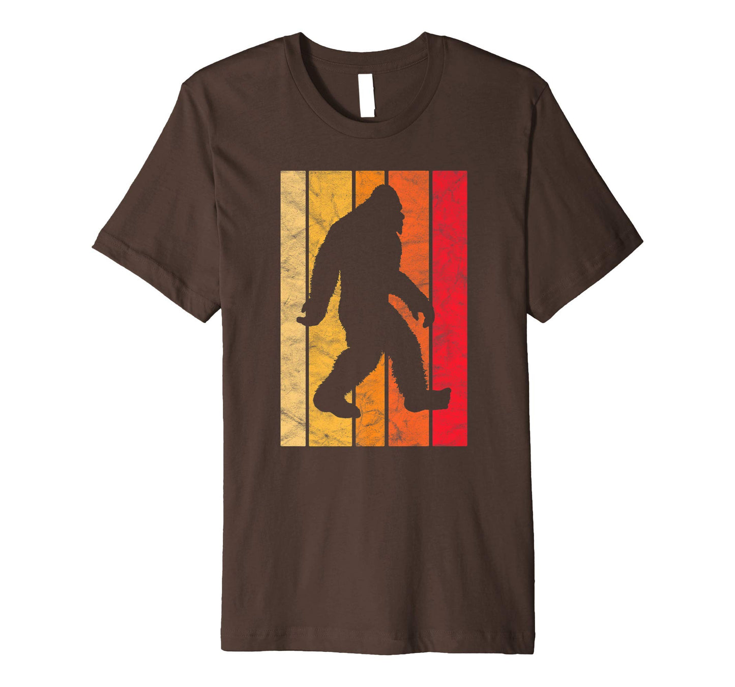 Bigfoot 80S Rainbow Eighties Distressed T-Shirt - Aesthetic Graphic Unisex - T-Shirt, Sweatshirt, Hoodie