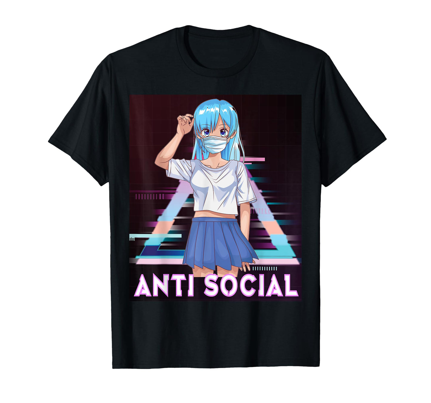Anime Anti Social Japanese Aesthetic T-Shirt - Unique Graphic Unisex - T-Shirt, Sweatshirt, Hoodie
