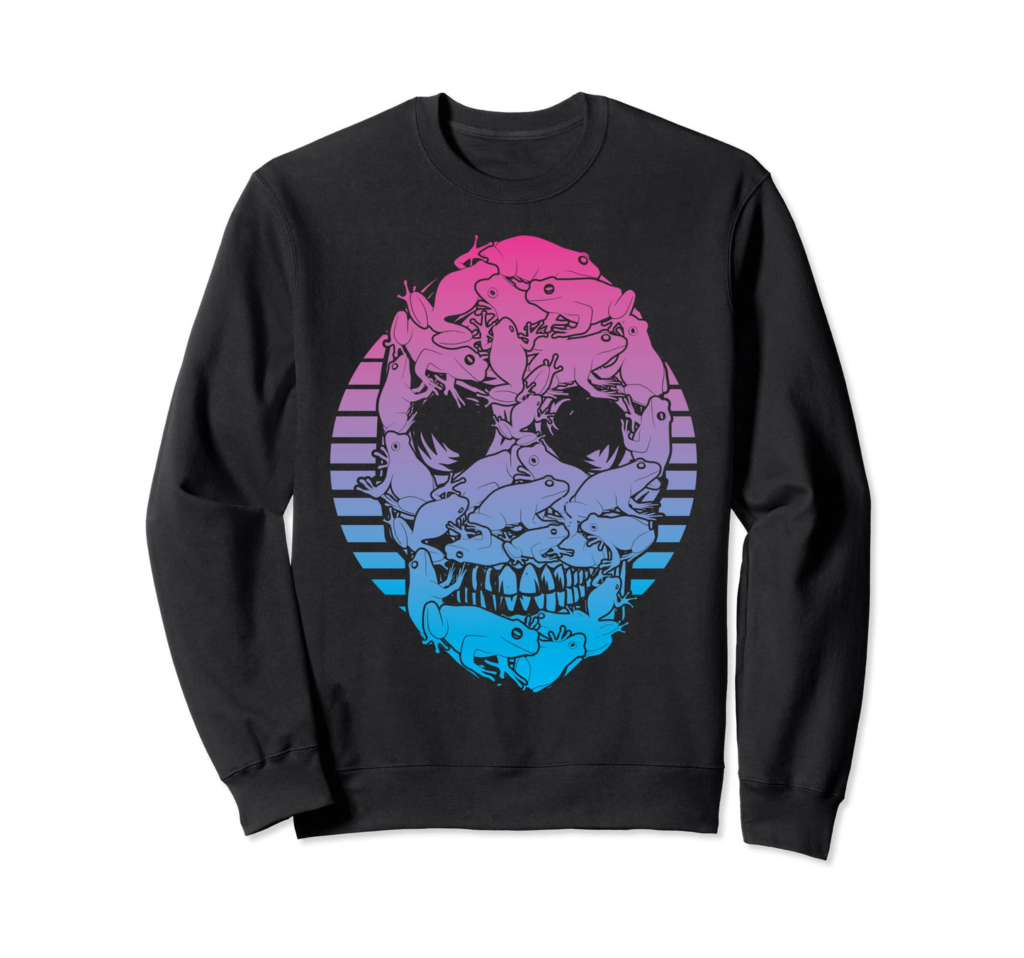 Frog Vaporwave Aesthetic Sweatshirt - Trendy Graphic for Adults - T-Shirt, Sweatshirt, Hoodie