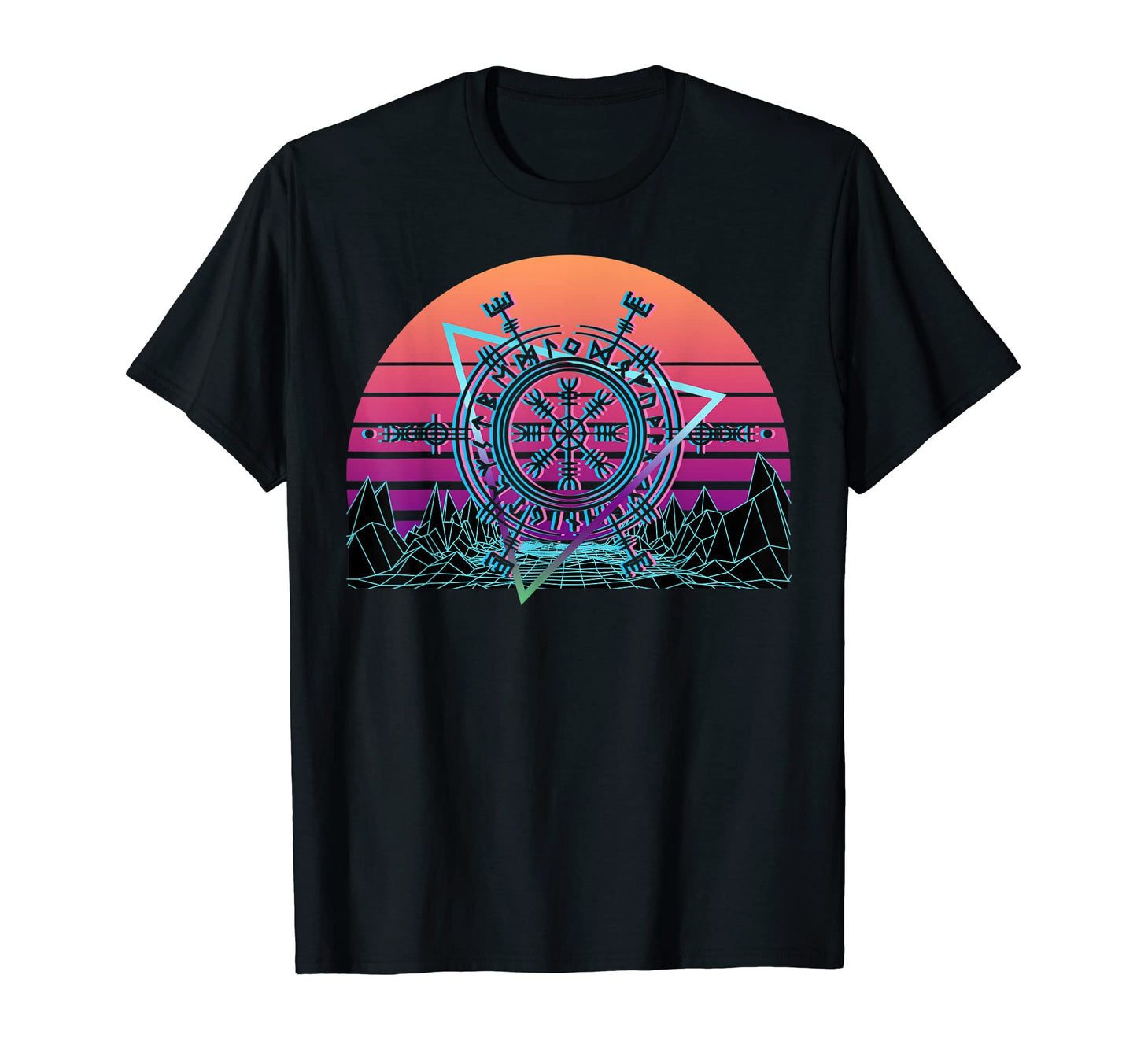 Vegvisir Viking Compass Asatru Pagan T-Shirt - Custom Art Print Unisex - T-Shirt, Sweatshirt, Hoodie