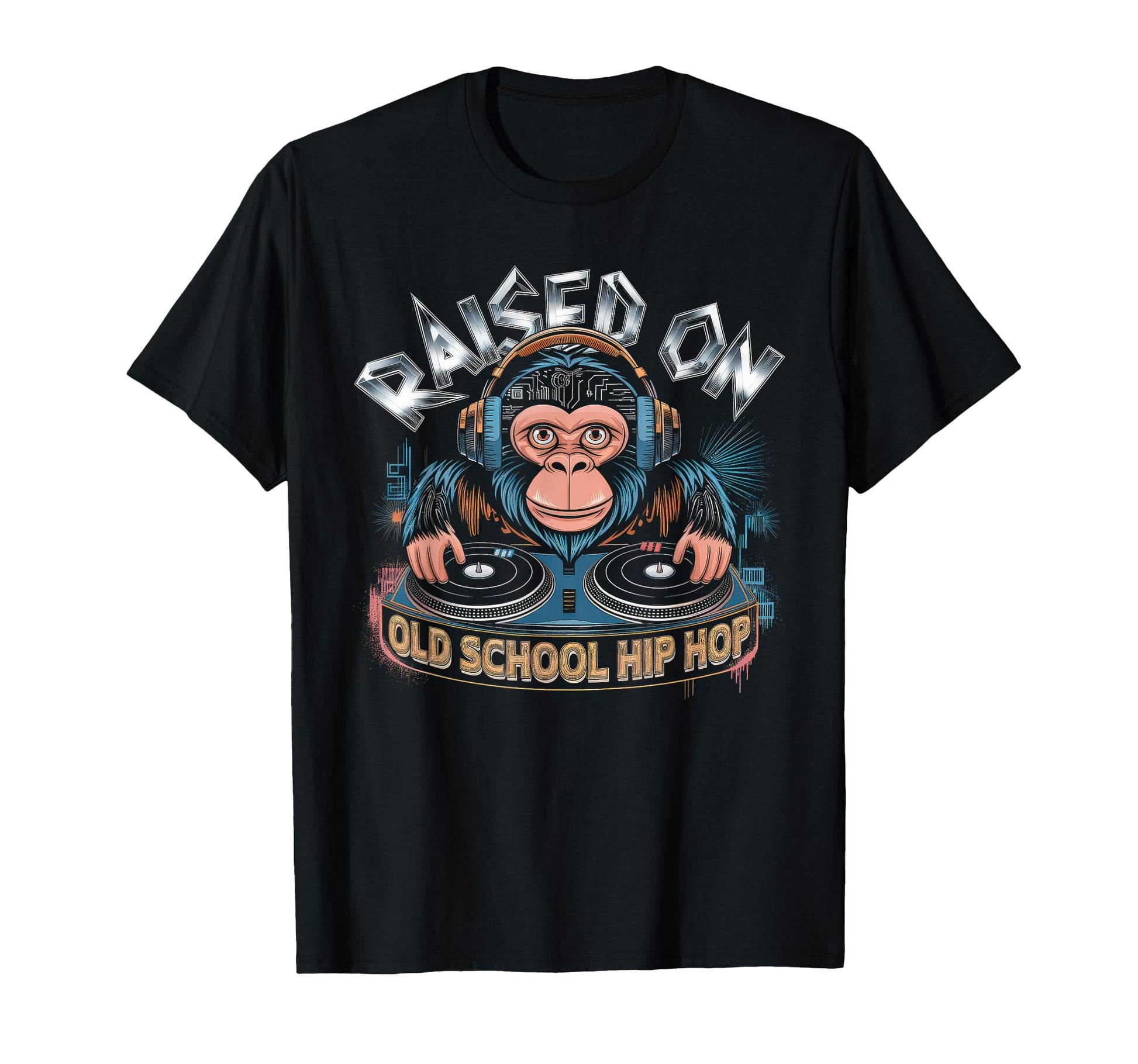 Raised Old School Graffiti Rap Hip Hop T-Shirt - Streetwear Style Unisex - T-Shirt, Sweatshirt, Hoodie