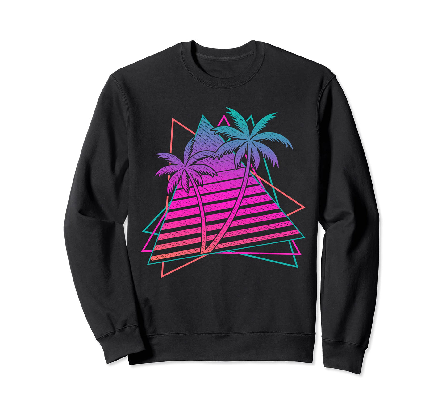 90S Aesthetic Tropical Sunset 80S Sweatshirt - Streetwear Style for Adults - T-Shirt, Sweatshirt, Hoodie