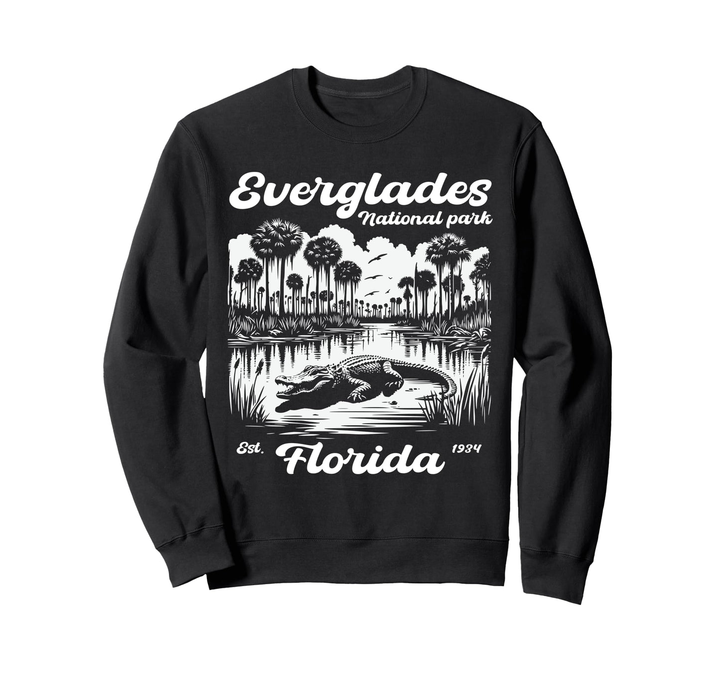 Everglades National Park Alligators Sweatshirt - Trendy Graphic Men Women - T-Shirt, Sweatshirt, Hoodie