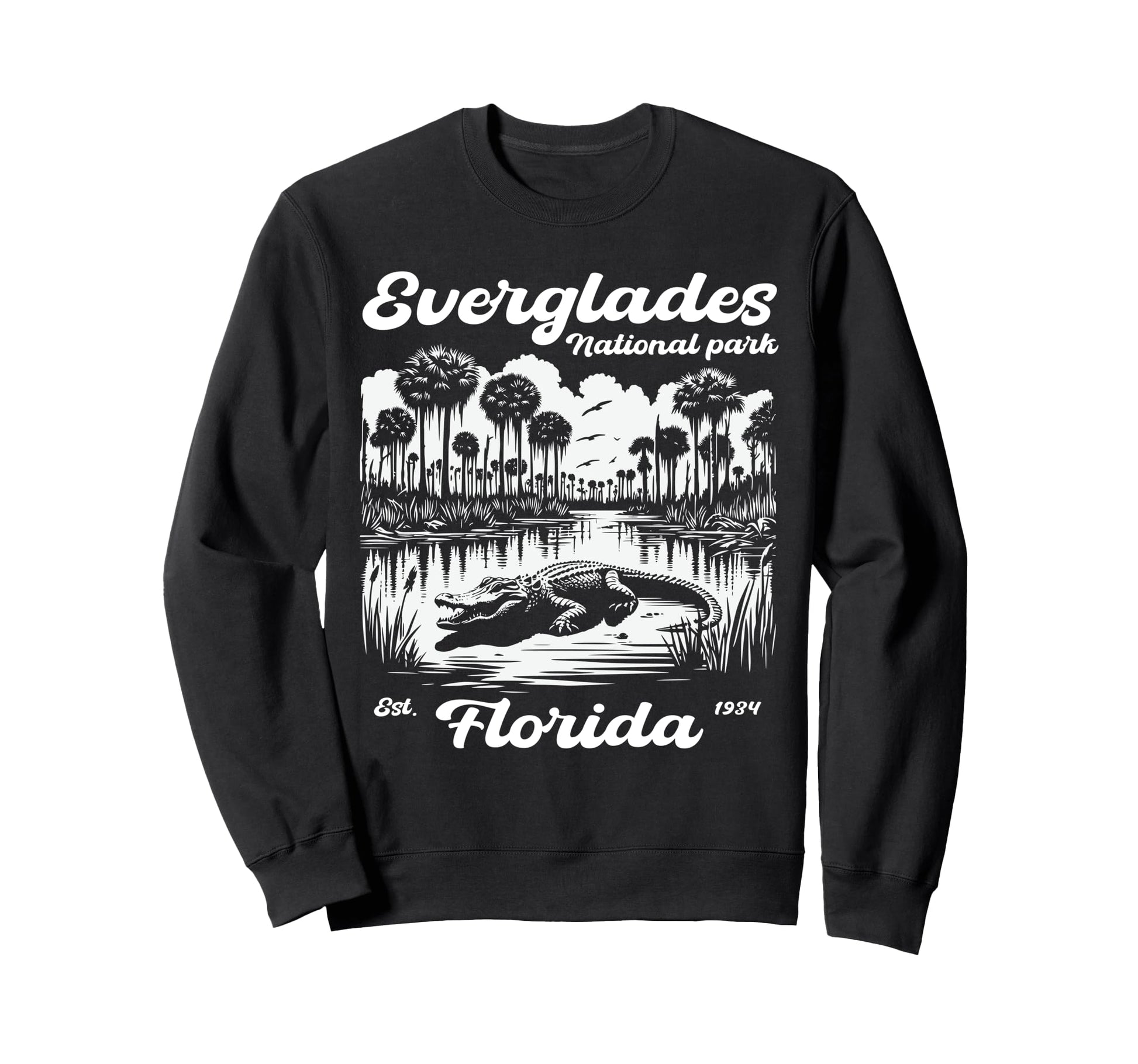 Everglades National Park Alligators Sweatshirt - Trendy Graphic Men Women - T-Shirt, Sweatshirt, Hoodie