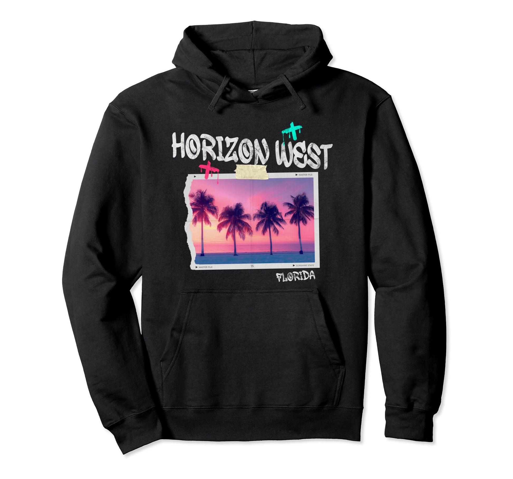 Horizon West Florida Surfer Beach Hoodie - Trendy Graphic Men Women - T-Shirt, Sweatshirt, Hoodie
