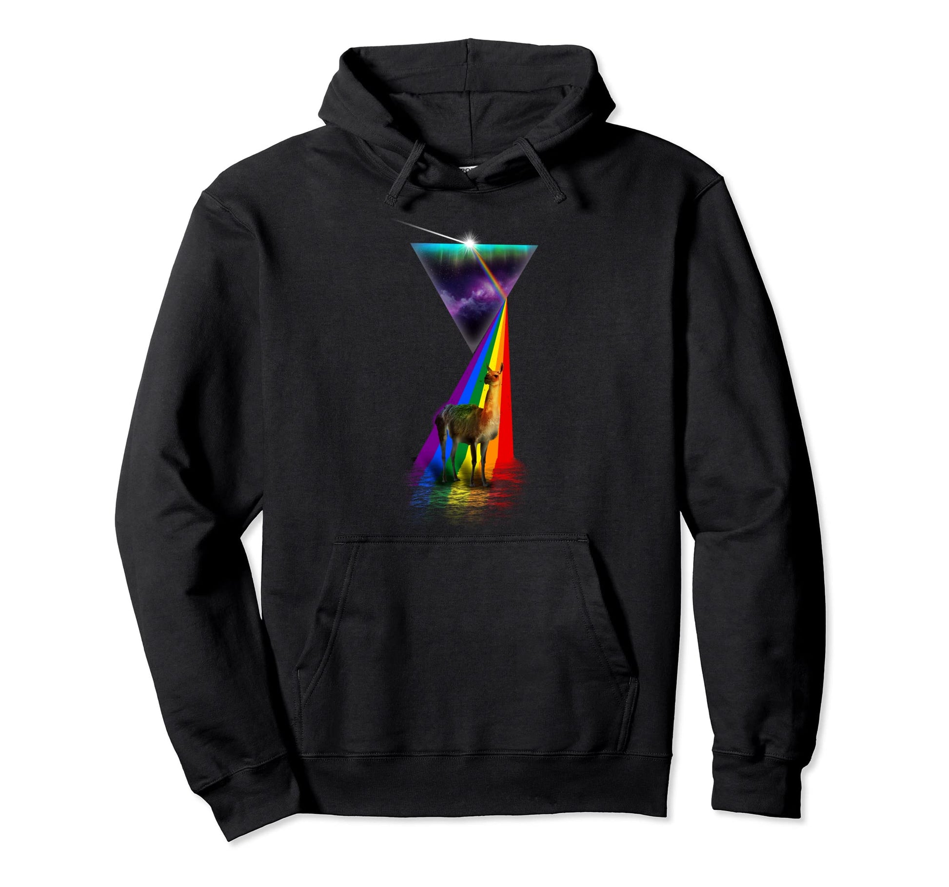 Prism Guanaco Hoodie - Aesthetic Graphic Men Women - T-Shirt, Sweatshirt, Hoodie