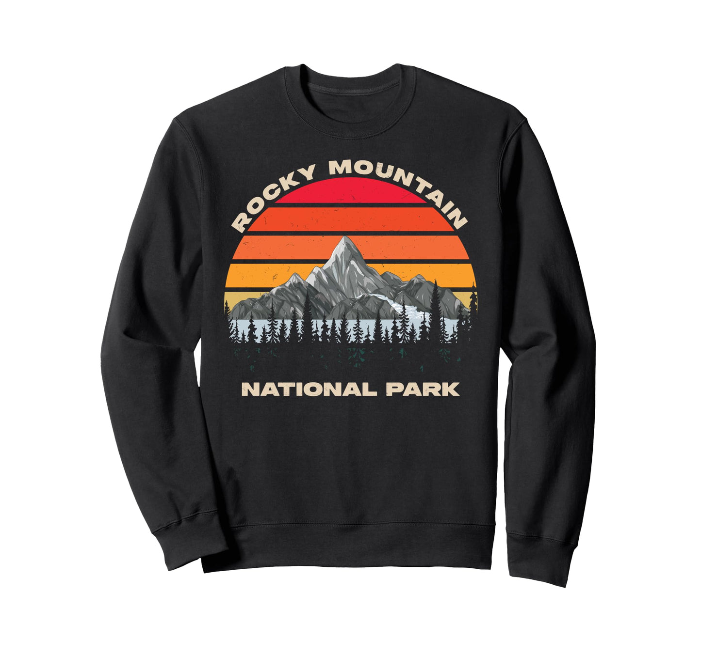 Rocky Mountain National Park Hiking Sweatshirt - Trendy Graphic Men Women - T-Shirt, Sweatshirt, Hoodie