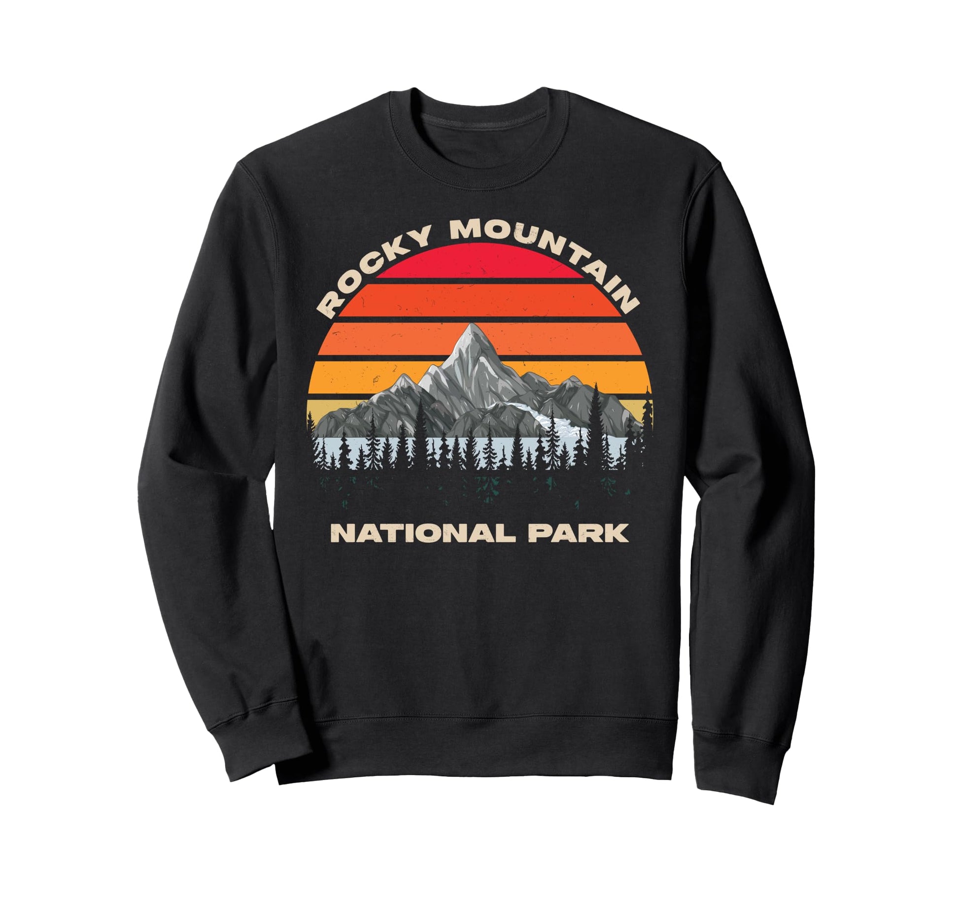 Rocky Mountain National Park Hiking Sweatshirt - Trendy Graphic Men Women - T-Shirt, Sweatshirt, Hoodie