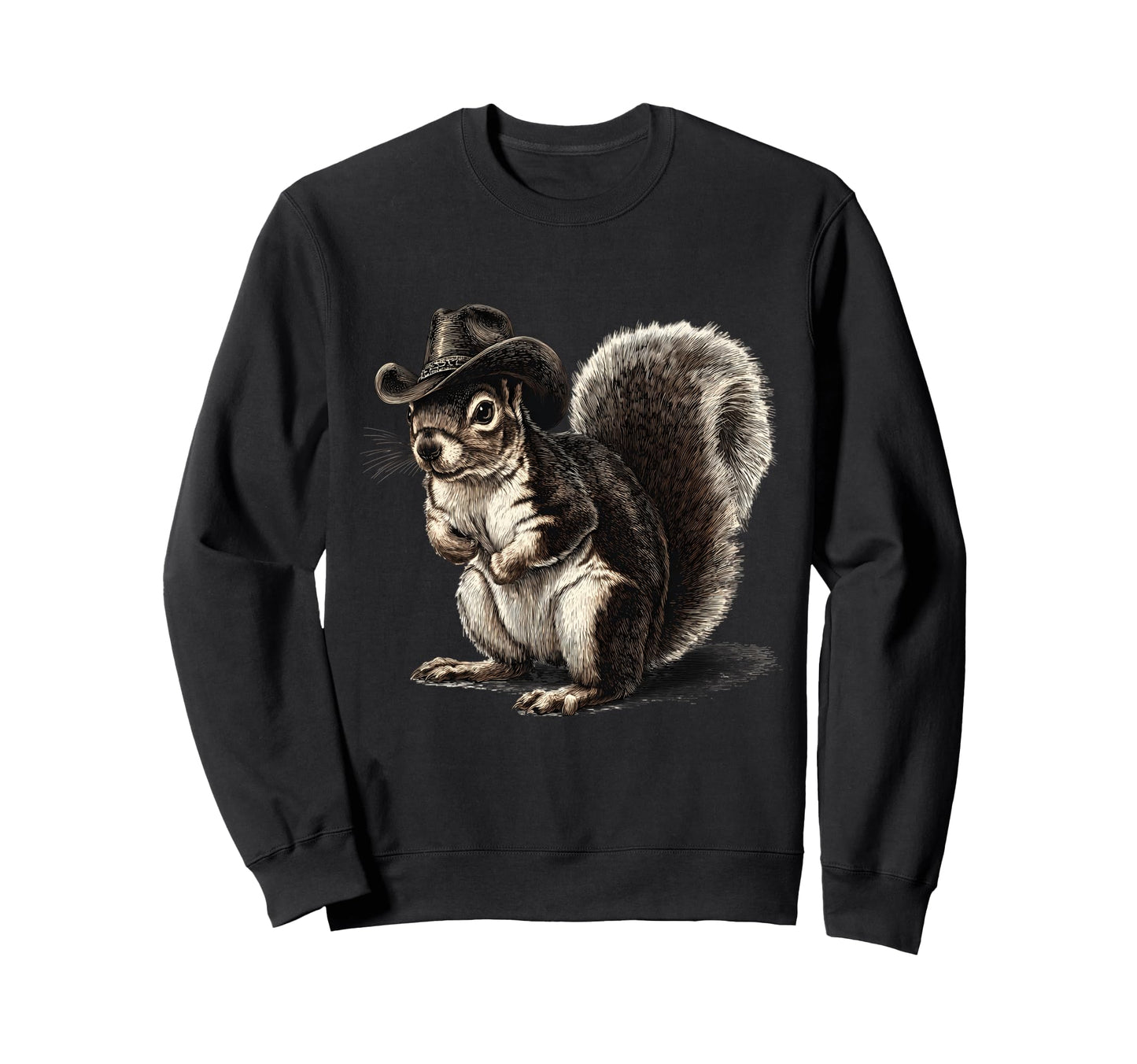 Squirrel Cowboy Rodeo Cowgirl Sweatshirt - Streetwear Style Men Women - T-Shirt, Sweatshirt, Hoodie