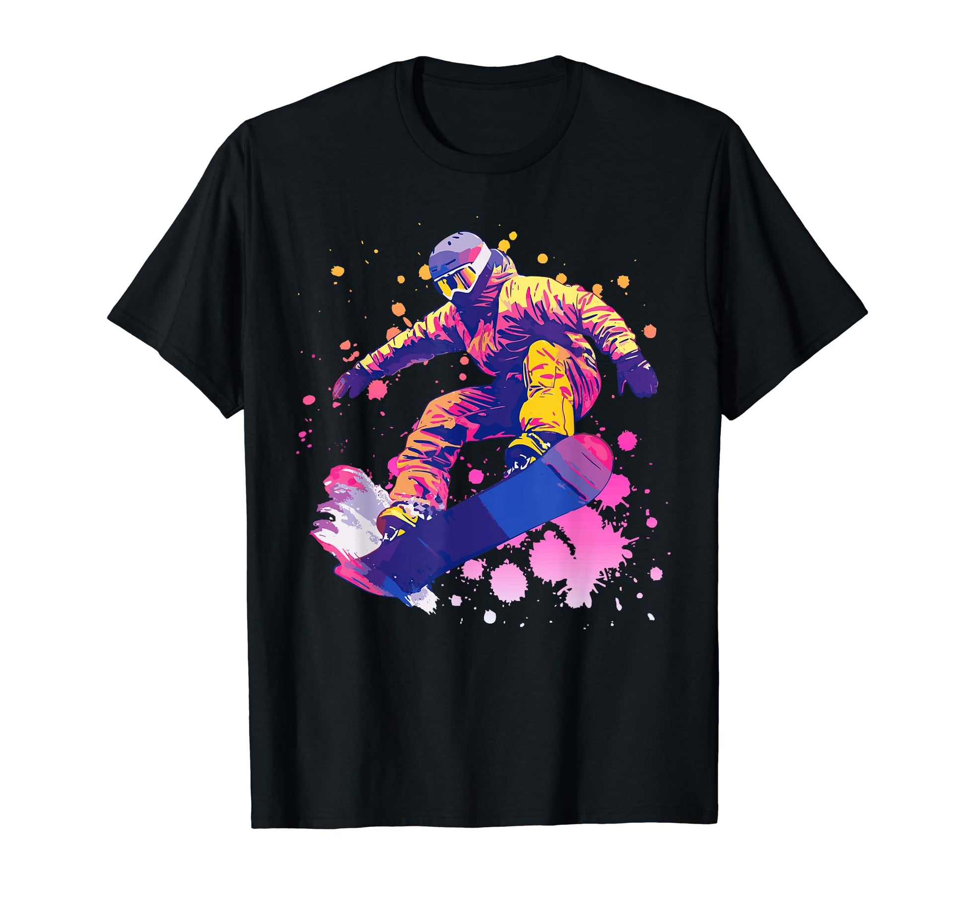 Snowboarding Vaporwave Aesthetic Snow T-Shirt - Custom Art Print Men Women - T-Shirt, Sweatshirt, Hoodie
