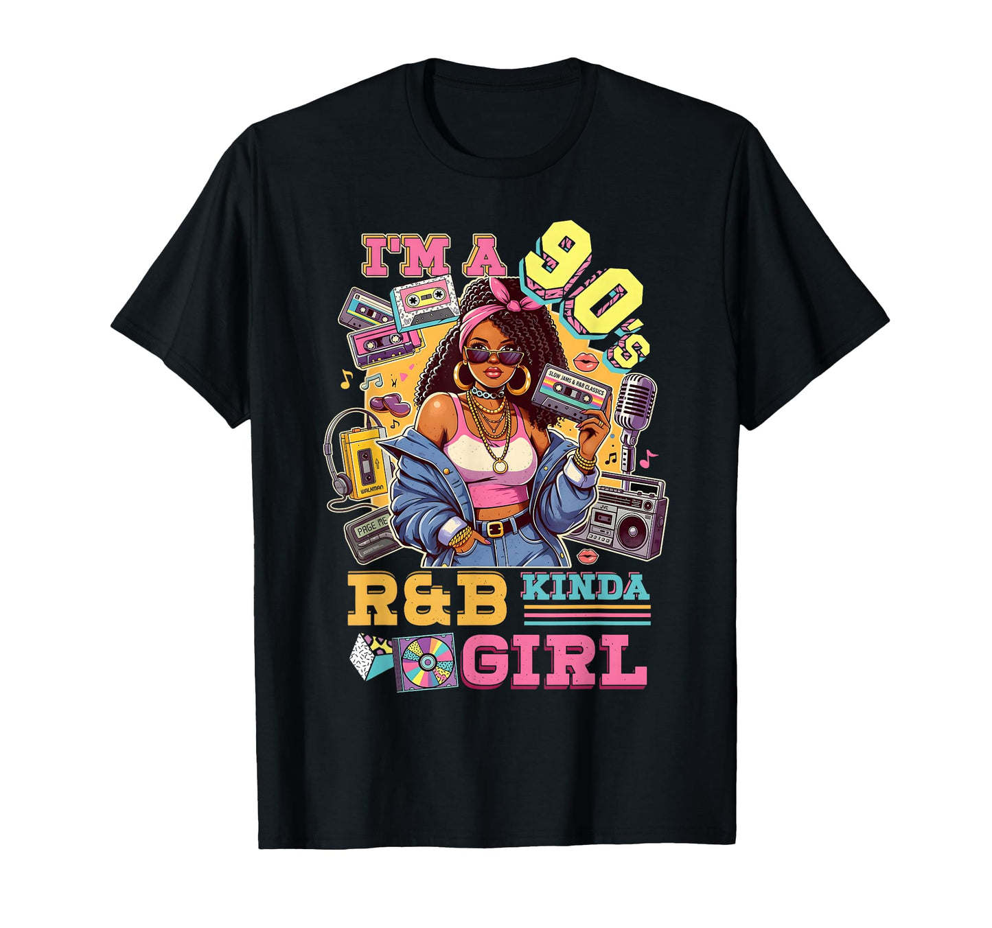 90S Rnb Kinda Boombox Nostalgia T-Shirt - Minimalist Print for Adults - T-Shirt, Sweatshirt, Hoodie