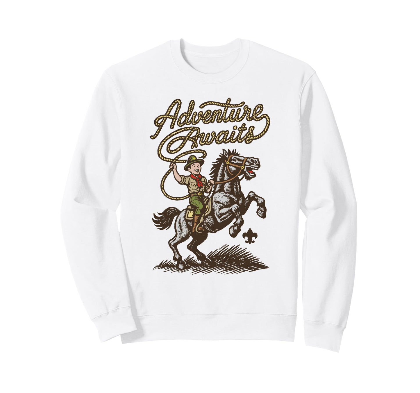 Adventure Awaits Scouting America Sweatshirt - Streetwear Style for Adults - T-Shirt, Sweatshirt, Hoodie