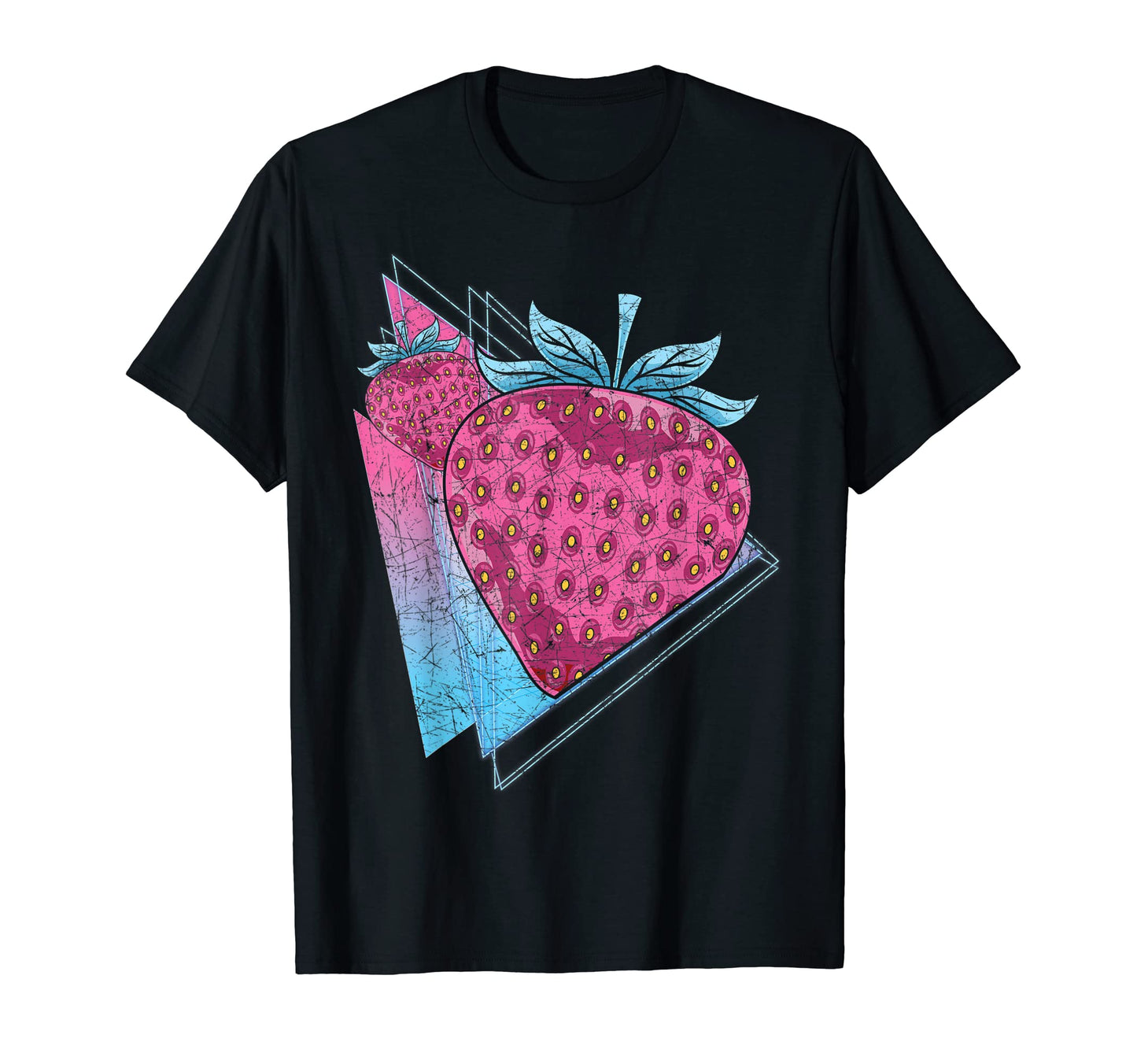 90S Synthwave Aesthetics Red Berry T-Shirt - Minimalist Print for Adults - T-Shirt, Sweatshirt, Hoodie