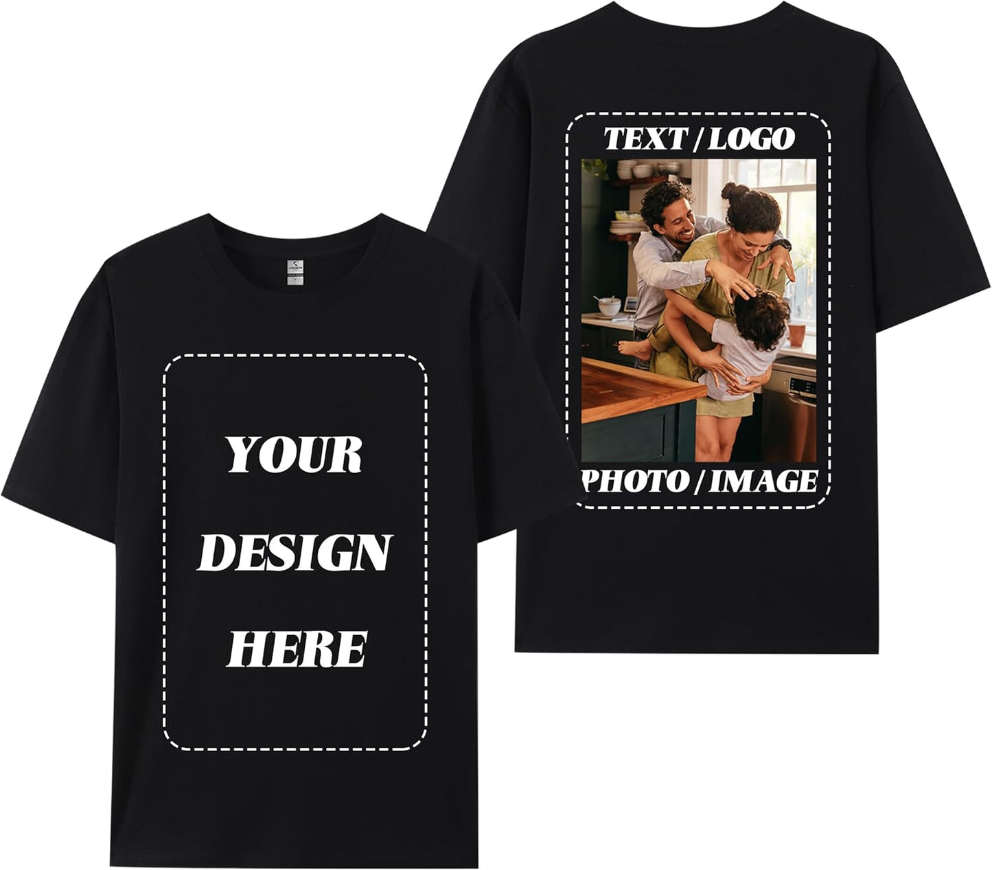 ISUNMEA Custom for Men Women, Design Your Own, - Adult & Kids T-Shirts, Sweatshirts & Hoodies apparel design preview 1