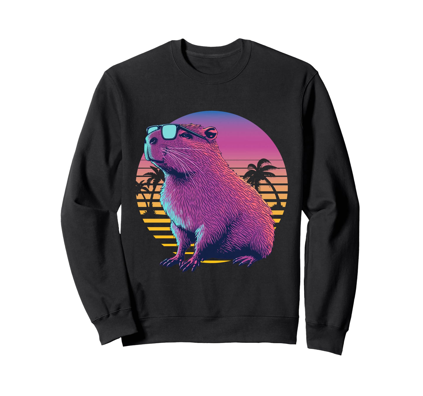 Funny Capybara Rodent Sweatshirt - Casual Everyday Wear for Adults - T-Shirt, Sweatshirt, Hoodie