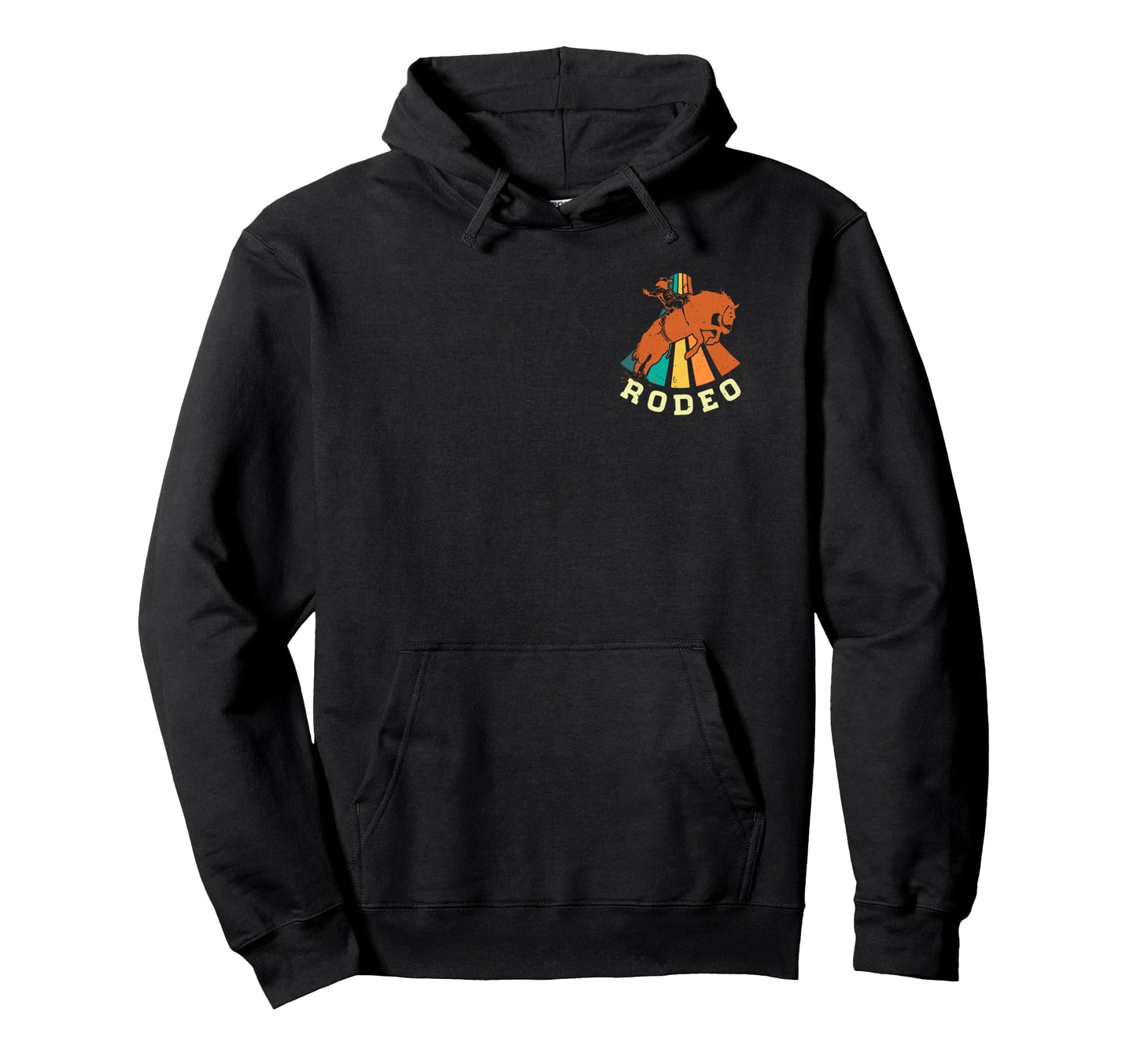 Rodeo Cowboy Western Riding Silhouette Hoodie - Casual Everyday Wear Unisex - T-Shirt, Sweatshirt, Hoodie