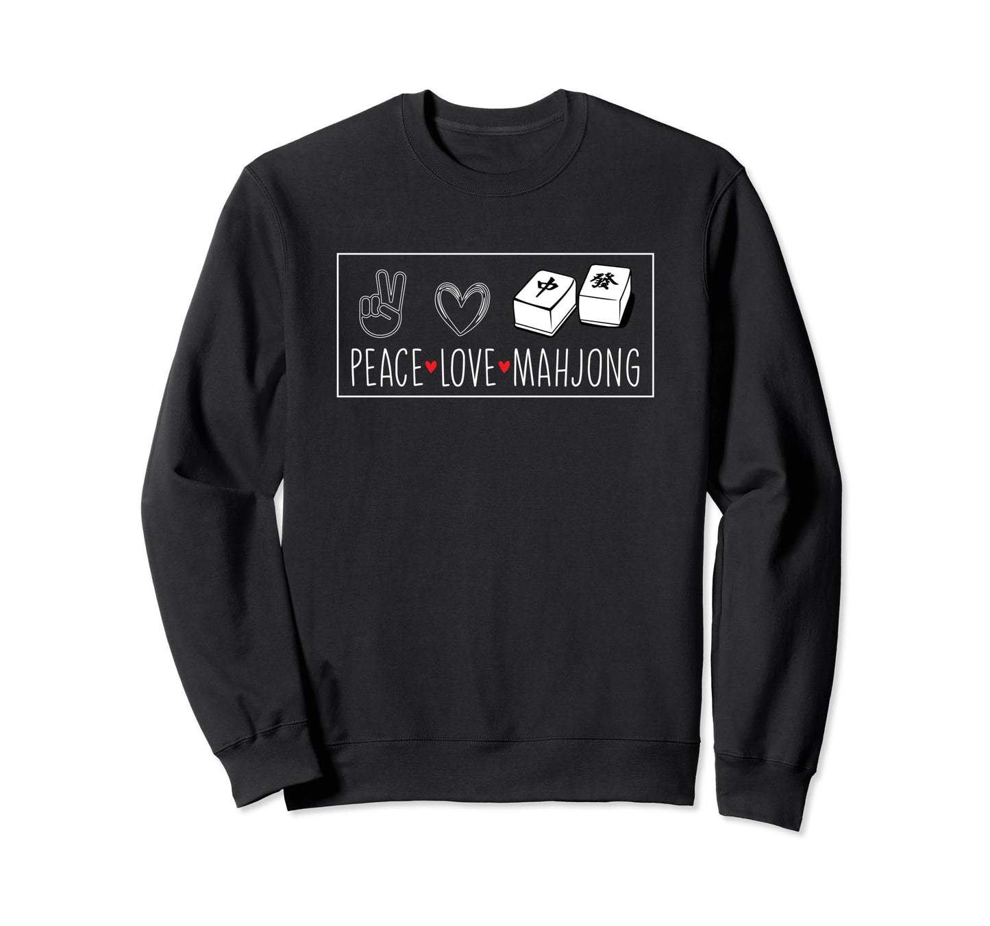 Mahjong Player Chinese Tiles Sweatshirt - Aesthetic Graphic Men Women - T-Shirt, Sweatshirt, Hoodie