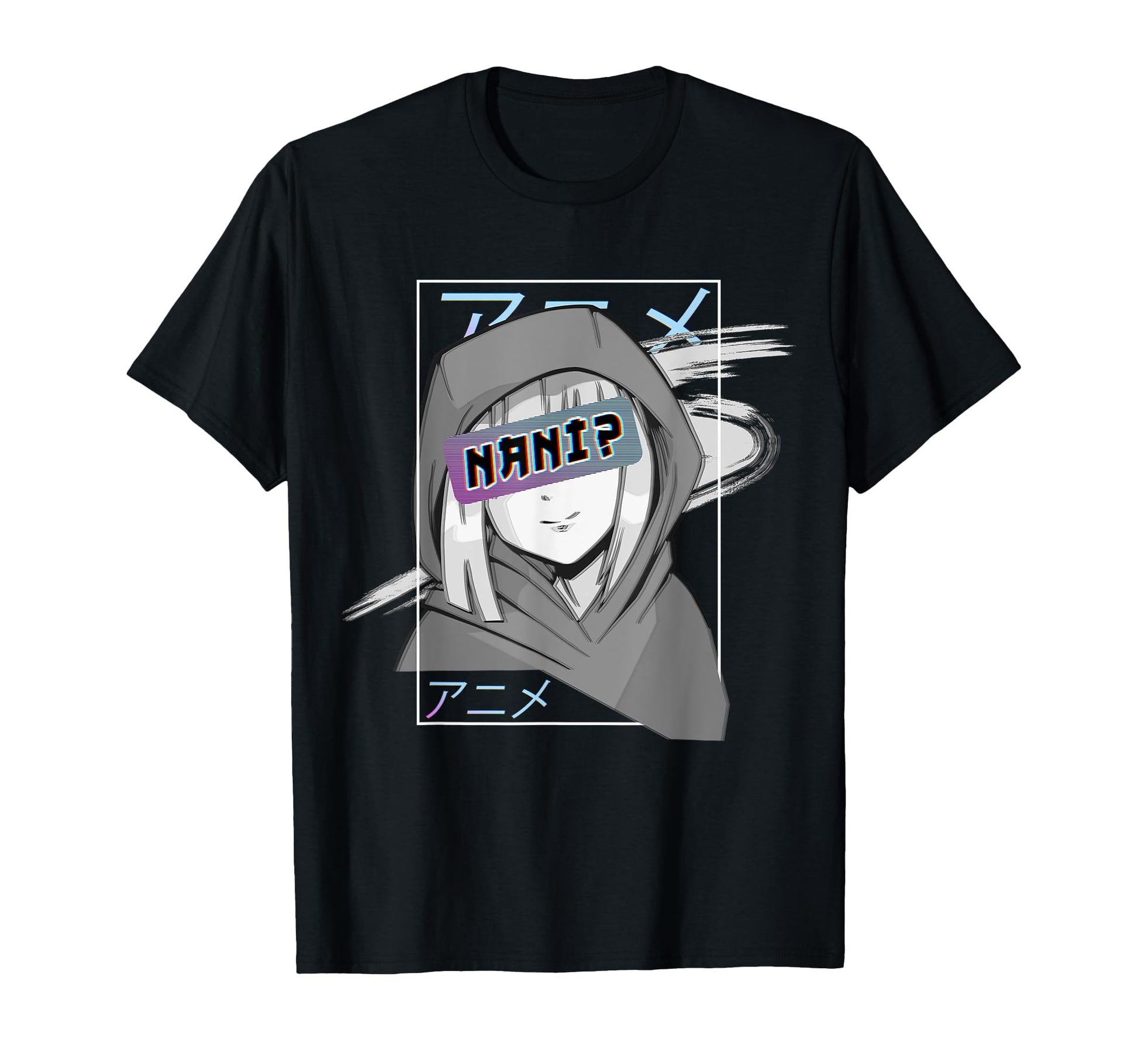 Nani Otaku Vaporwave Anime Aesthetic T-Shirt - Trendy Graphic for Adults - T-Shirt, Sweatshirt, Hoodie