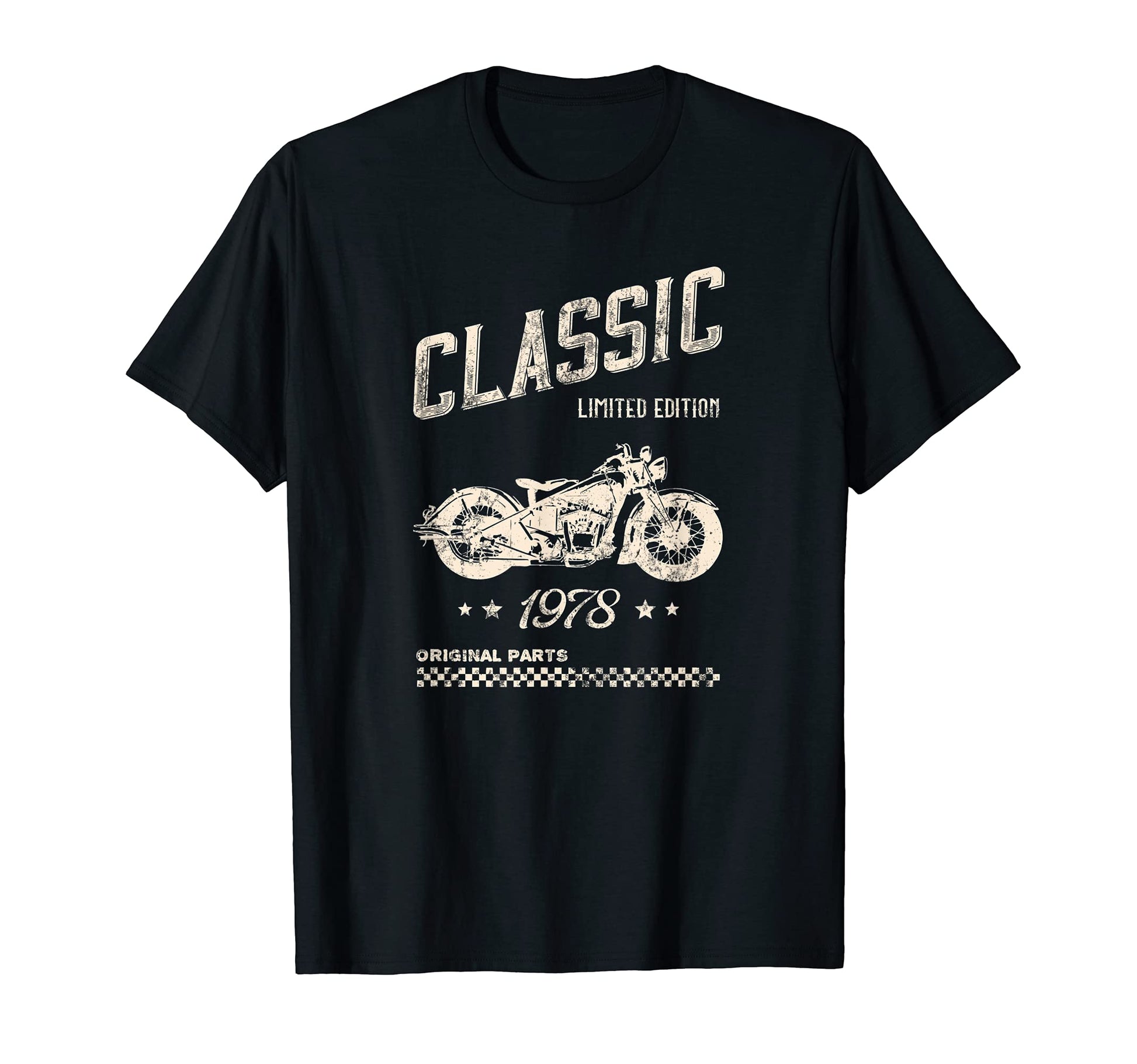 Mens 43Rd Birthday 1978 Motorcycle T-Shirt - Aesthetic Graphic for Adults - T-Shirt, Sweatshirt, Hoodie