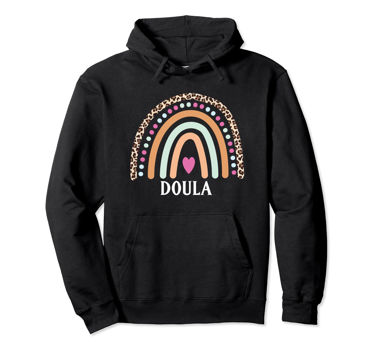 Midwife Doula Gift Rainbow Birth Nurse Hoodie - Graphic Print Unisex - T-Shirt, Sweatshirt, Hoodie