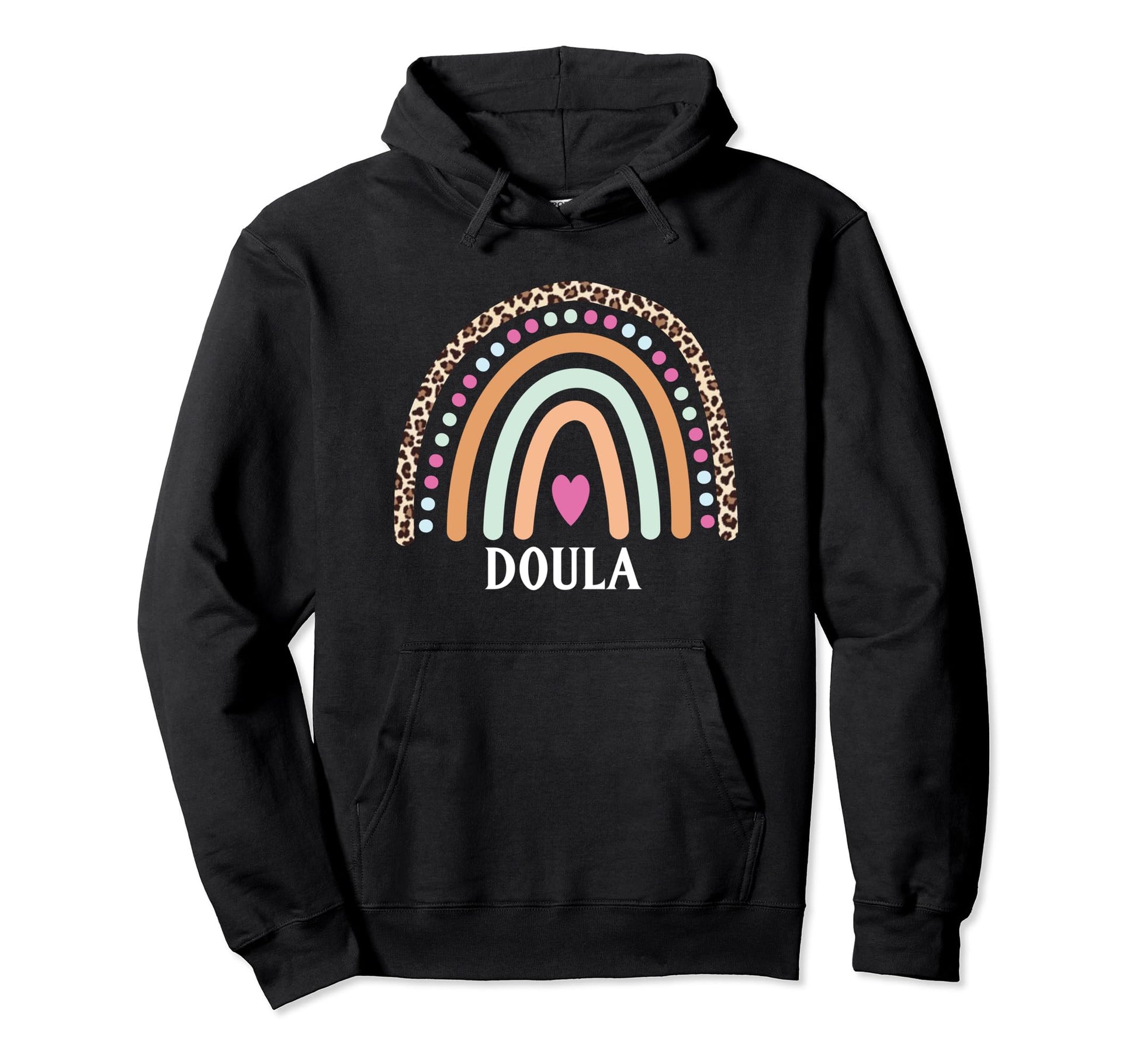 Midwife Doula Gift Rainbow Birth Nurse Hoodie - Graphic Print Unisex - T-Shirt, Sweatshirt, Hoodie