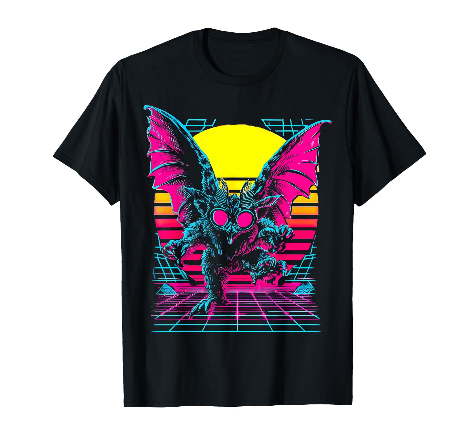 Mothman Cryptozoology Cryptid Vaporwave T-Shirt - Trendy Graphic Unisex - T-Shirt, Sweatshirt, Hoodie