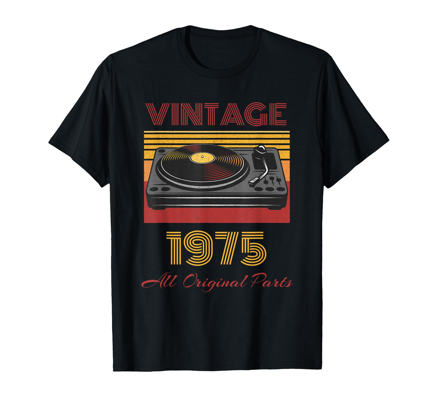 Vinyl Record Collector 1975 Old T-Shirt - Aesthetic Graphic for Adults - T-Shirt, Sweatshirt, Hoodie
