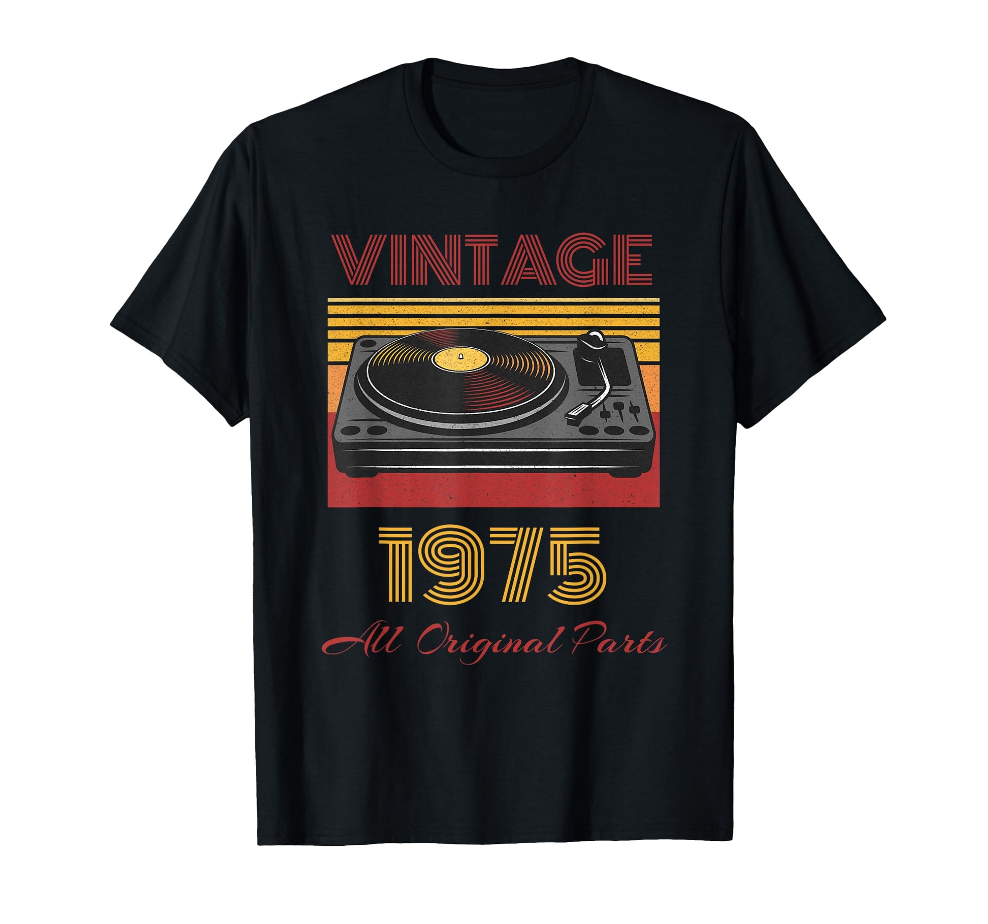 Vinyl Record Collector 1975 Old T-Shirt - Aesthetic Graphic for Adults - T-Shirt, Sweatshirt, Hoodie