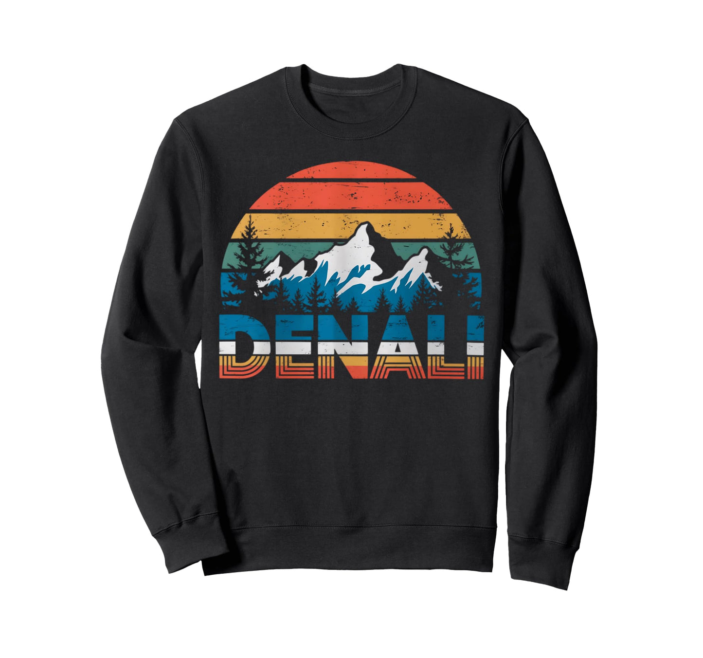Mount Denali Sunset Mt Denali Sweatshirt - Trendy Graphic Men Women - T-Shirt, Sweatshirt, Hoodie