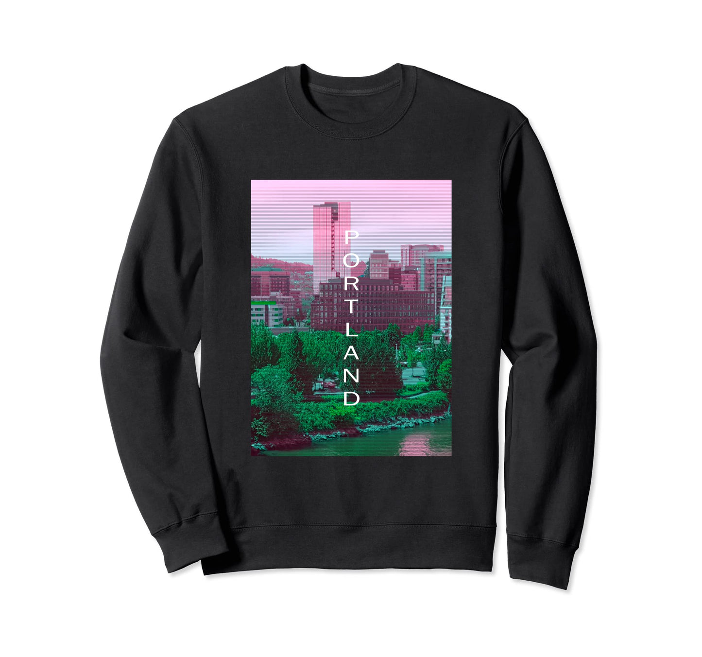Oregon Vaporwave Aesthetic Sweatshirt - Minimalist Print for Adults - T-Shirt, Sweatshirt, Hoodie