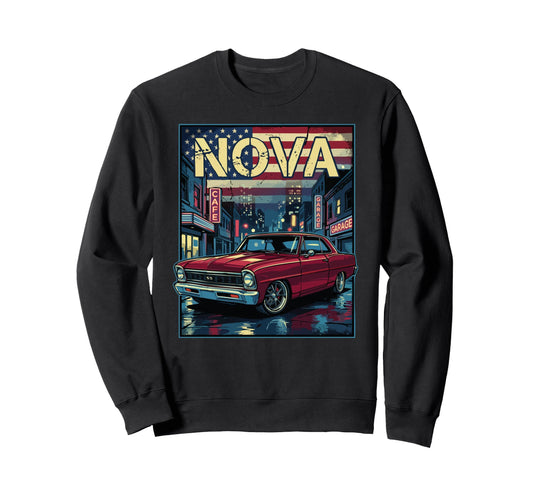 1966 1967 Nova Ss City Scene Nova Sweatshirt - Streetwear Style Men Women - T-Shirt, Sweatshirt, Hoodie