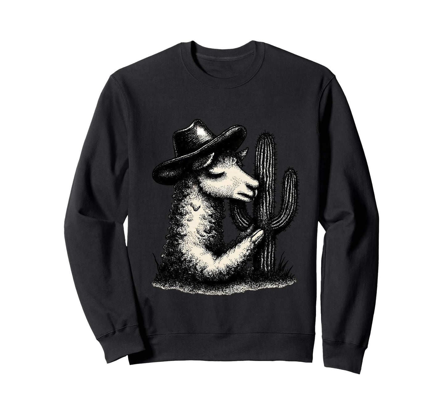 Alpaca Cowboy Rodeo Cowgirl Sweatshirt - Casual Everyday Wear for Adults - T-Shirt, Sweatshirt, Hoodie