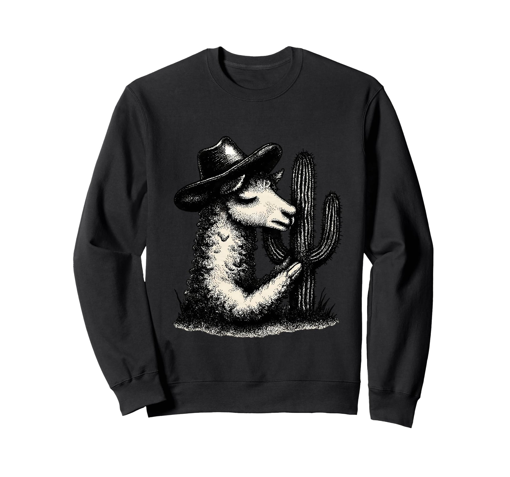 Alpaca Cowboy Rodeo Cowgirl Sweatshirt - Casual Everyday Wear for Adults - T-Shirt, Sweatshirt, Hoodie