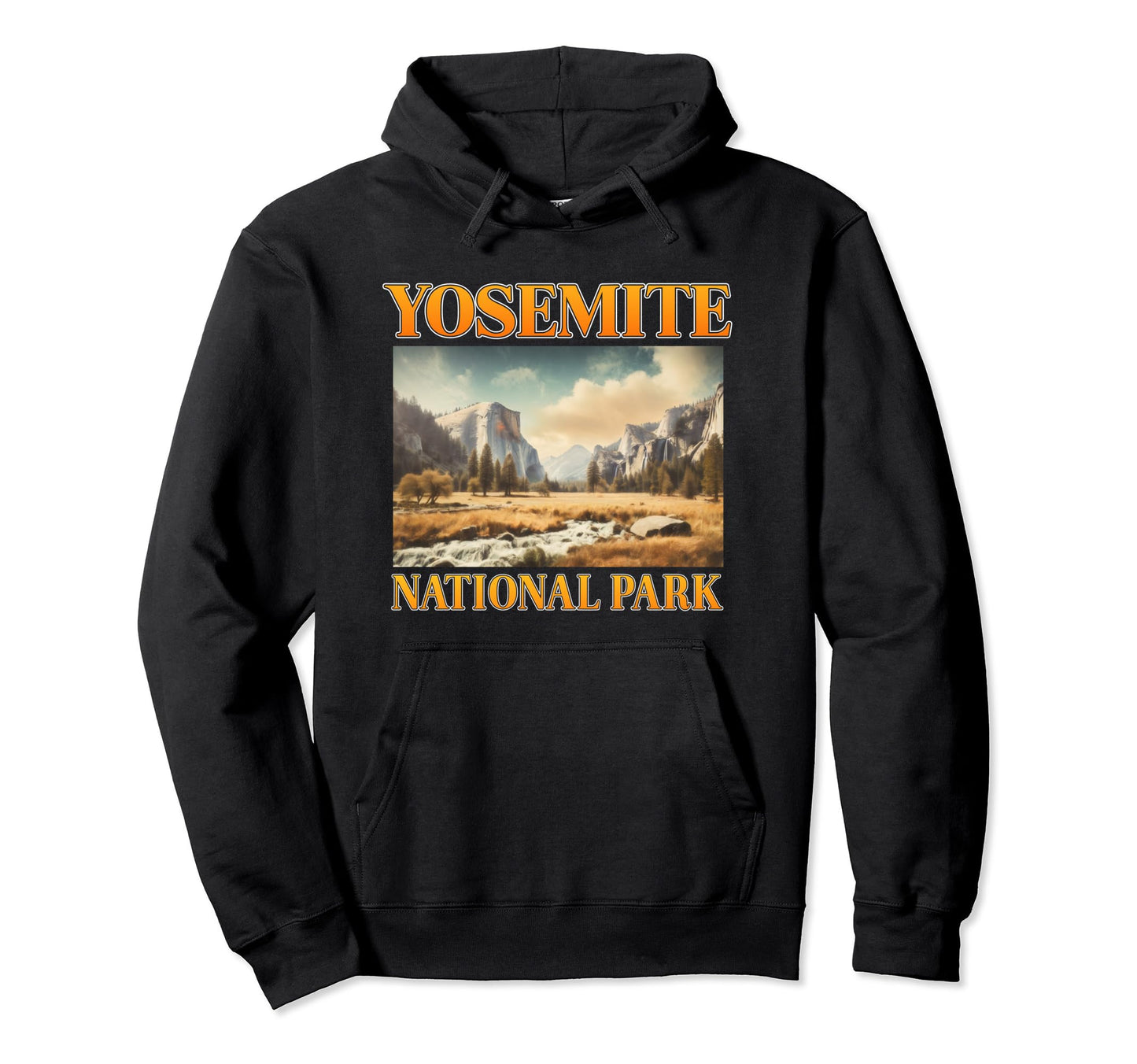 90S Yosemite National Park Landscape Hoodie - Minimalist Print for Adults - T-Shirt, Sweatshirt, Hoodie