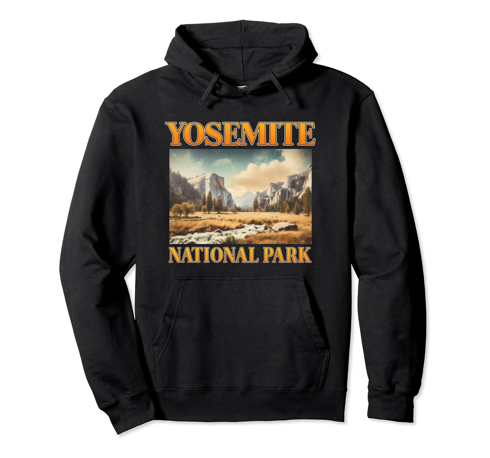 90S Yosemite National Park Landscape Hoodie - Minimalist Print for Adults - T-Shirt, Sweatshirt, Hoodie