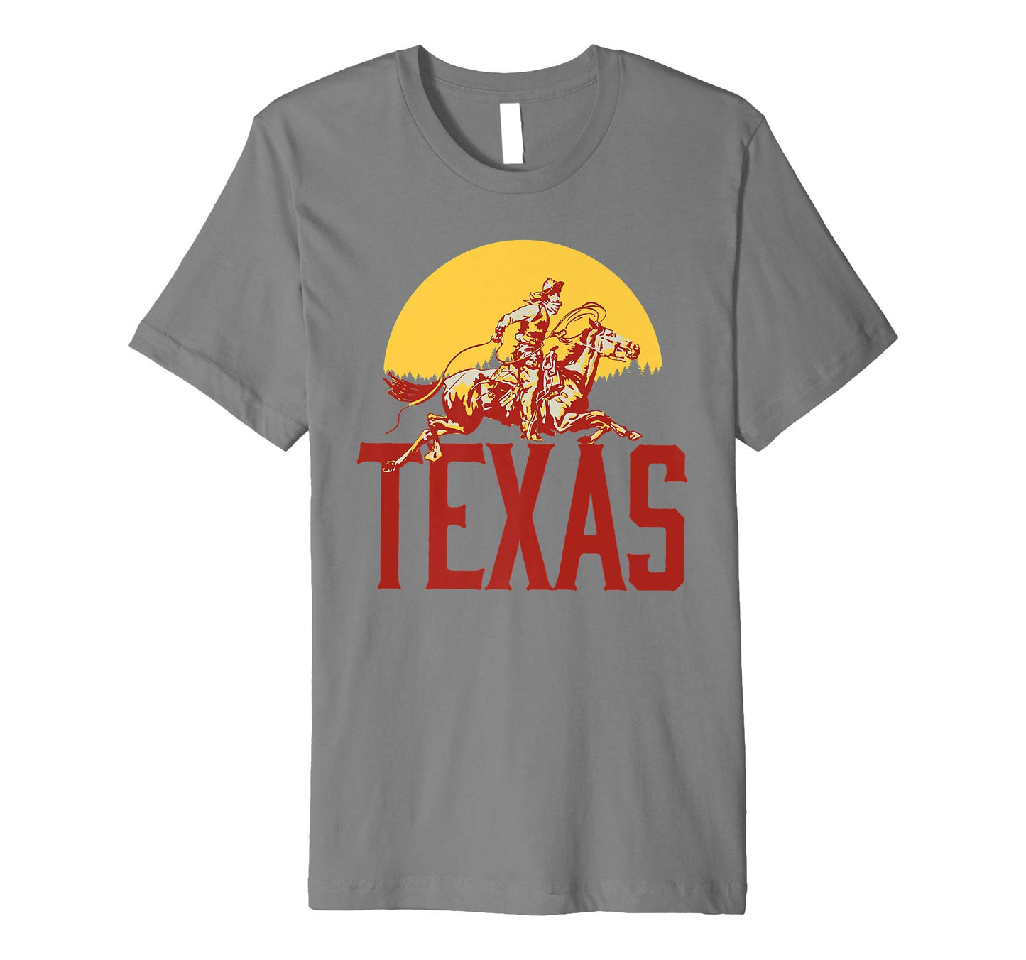 Texas Roping Cowboy T-Shirt - Custom Art Print Men Women - T-Shirt, Sweatshirt, Hoodie