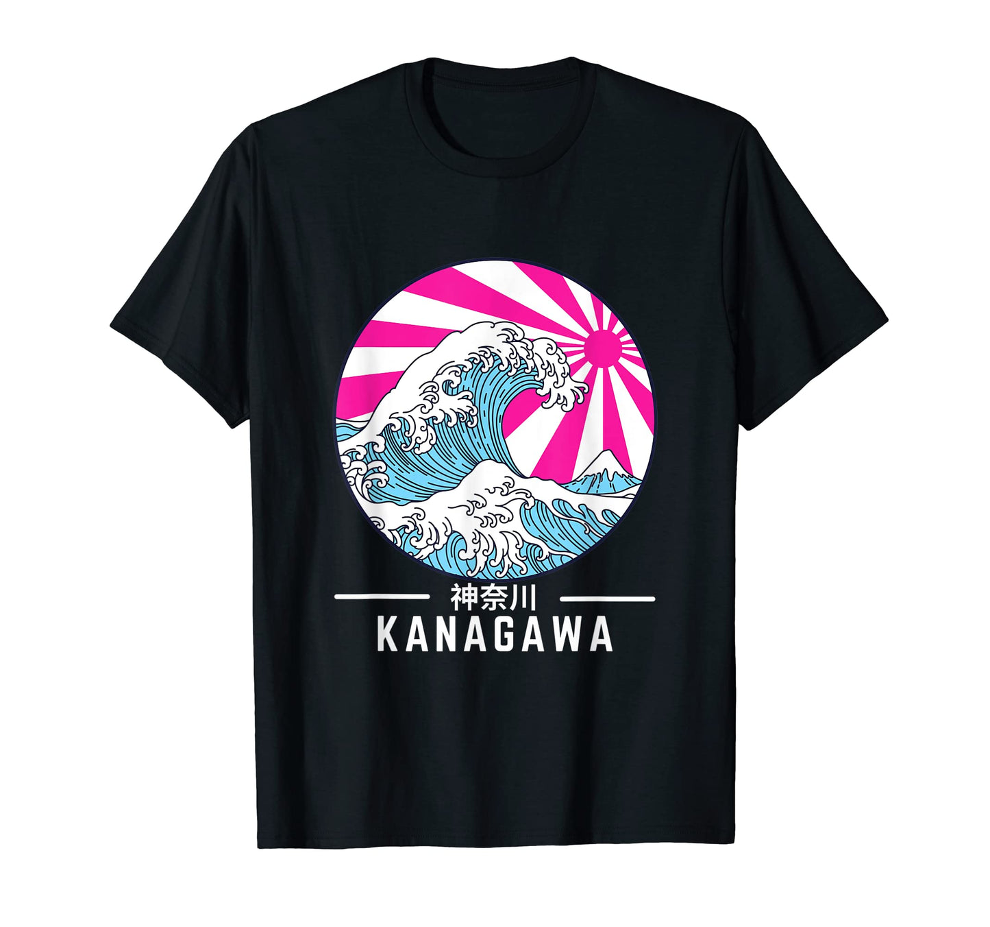 Great Wave Off Kanagawa Vaporwave T-Shirt - Trendy Graphic Men Women - T-Shirt, Sweatshirt, Hoodie