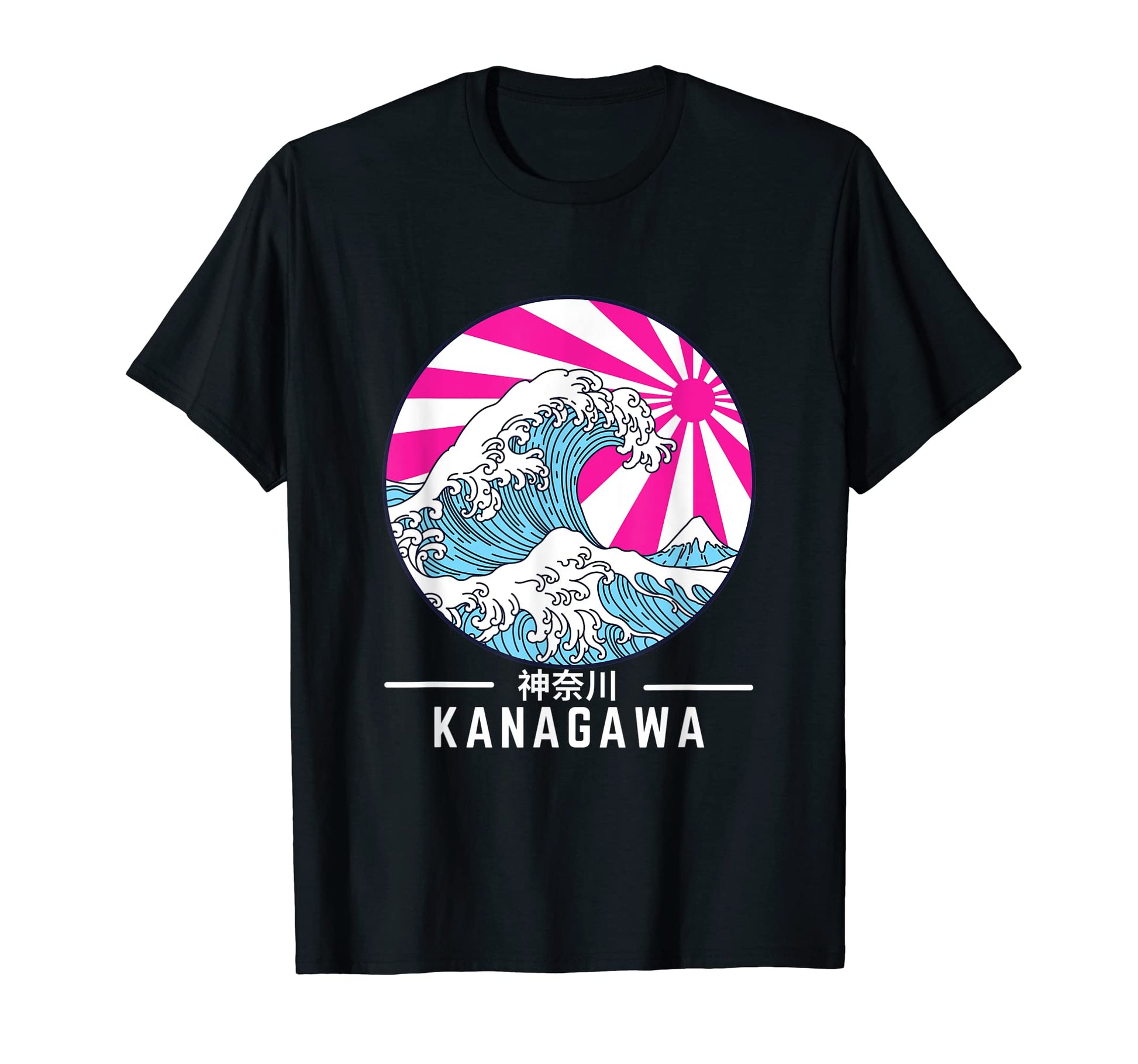 Great Wave Off Kanagawa Vaporwave T-Shirt - Trendy Graphic Men Women - T-Shirt, Sweatshirt, Hoodie