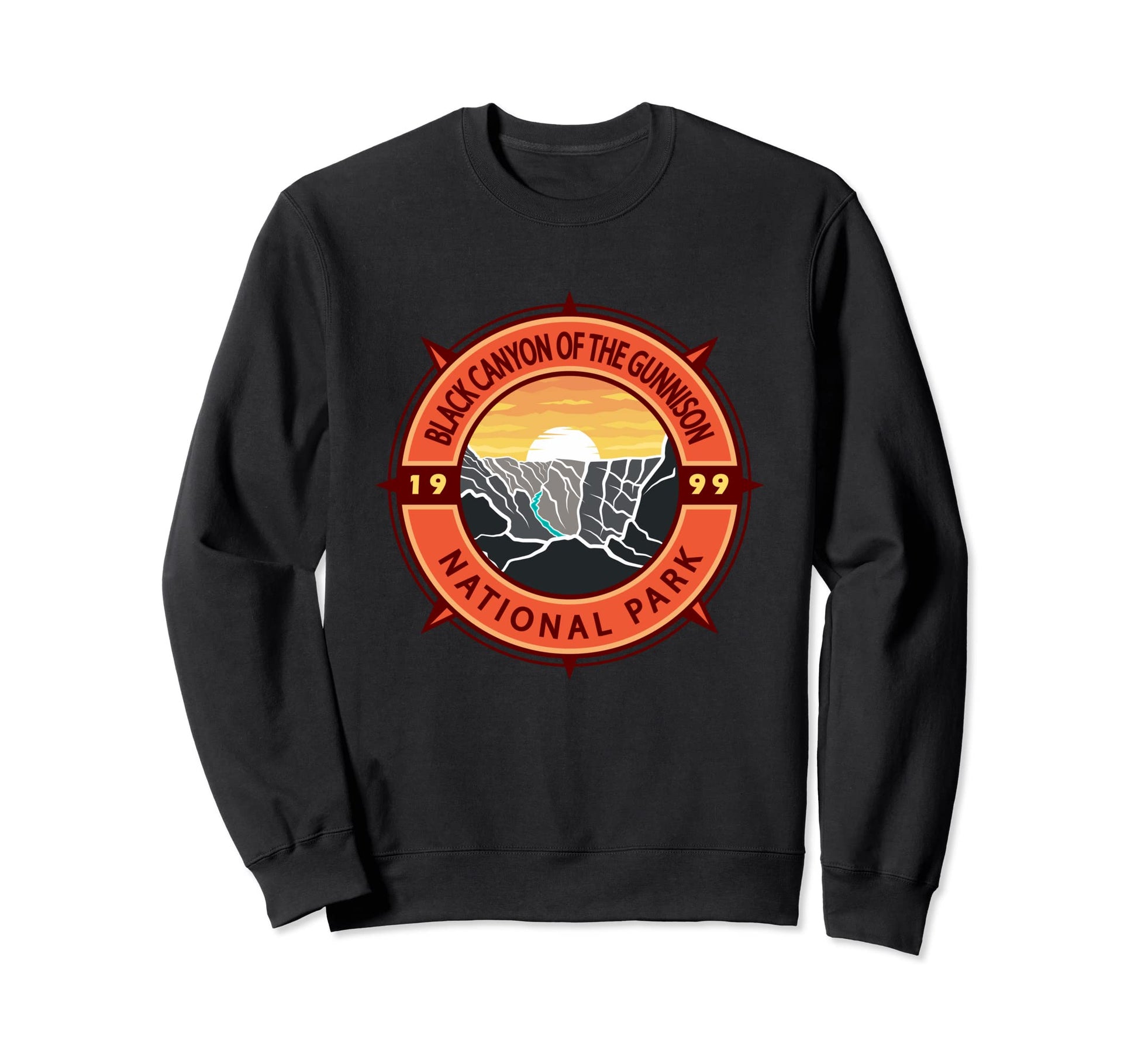 Black Canyon Gunnison National Sweatshirt - Fun Novelty Design for Adults - T-Shirt, Sweatshirt, Hoodie