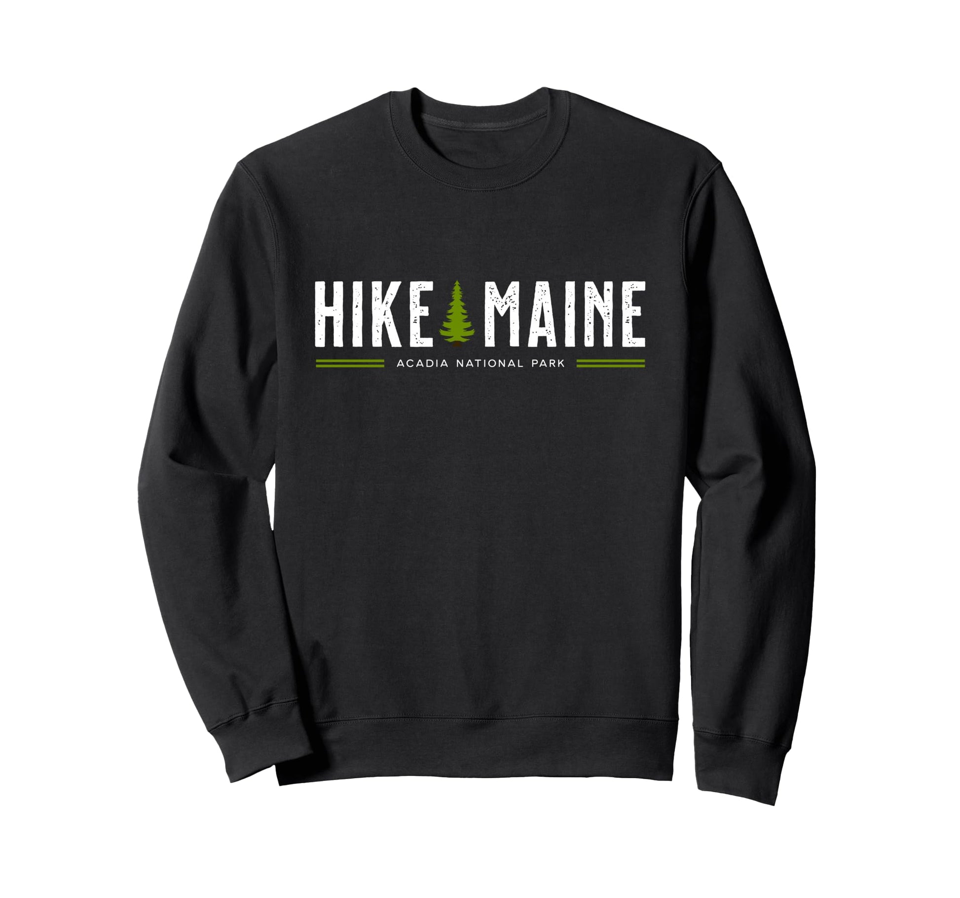 Maine Acadia National Park Hike Tree Sweatshirt - Graphic Print for Adults - T-Shirt, Sweatshirt, Hoodie