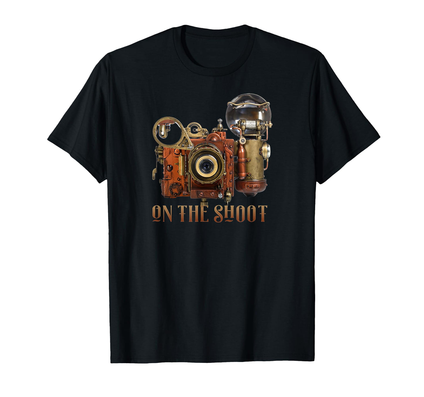 Flashbulb Steampunk Camera T-Shirt - Streetwear Style for Adults - T-Shirt, Sweatshirt, Hoodie