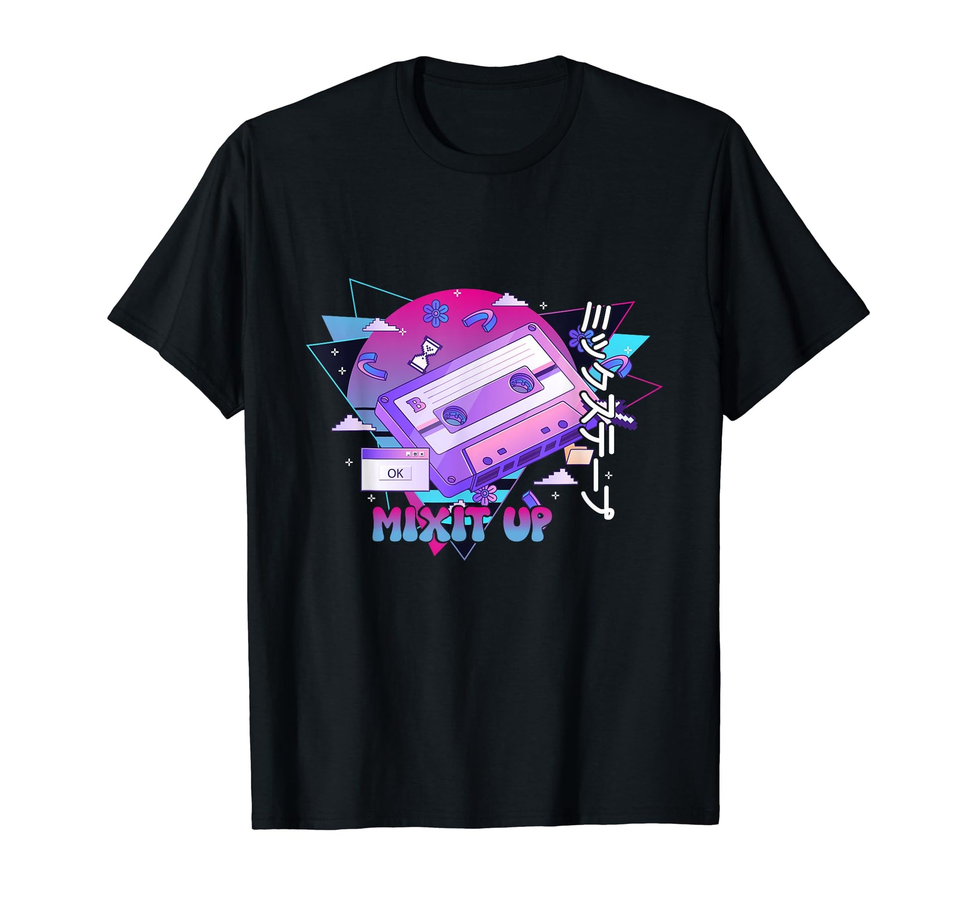 Mix Tape 80S 90S Vaporwave Aesthetic T-Shirt - Fun Novelty Design Unisex - T-Shirt, Sweatshirt, Hoodie