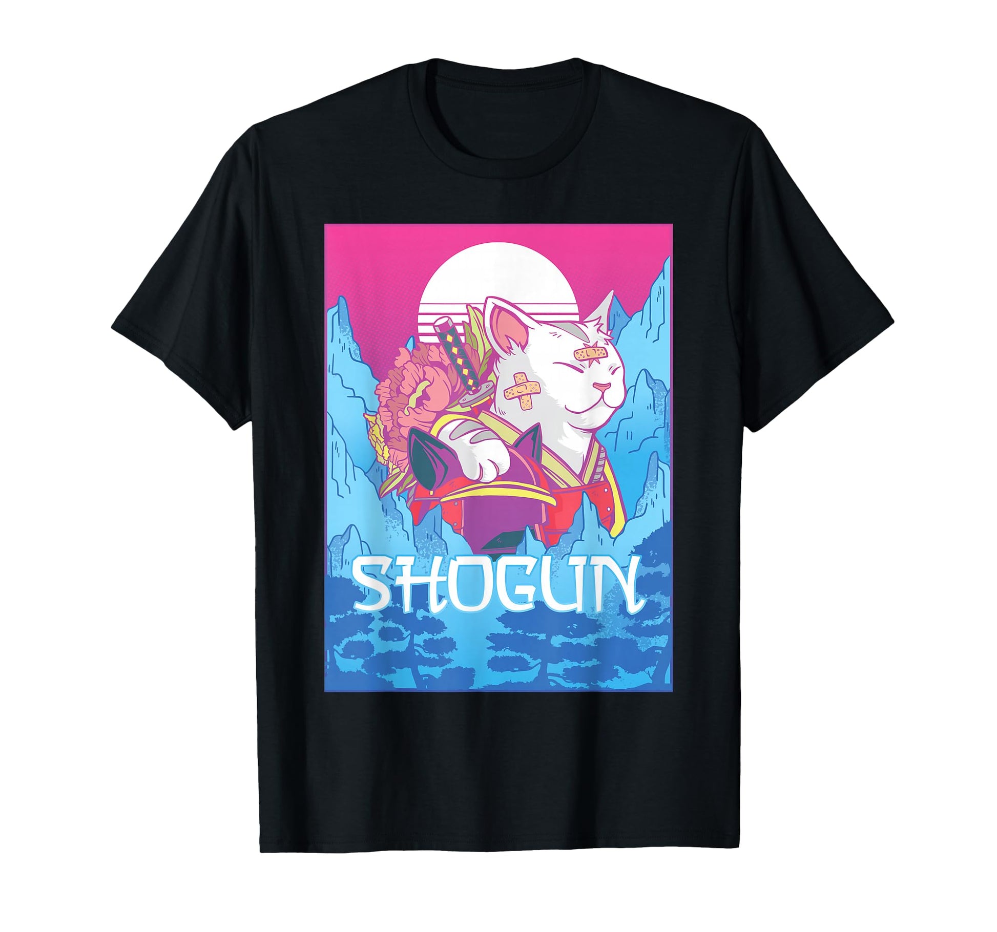 Japanese Aesthetic Shogun Mountains T-Shirt - Trendy Graphic Men Women - T-Shirt, Sweatshirt, Hoodie