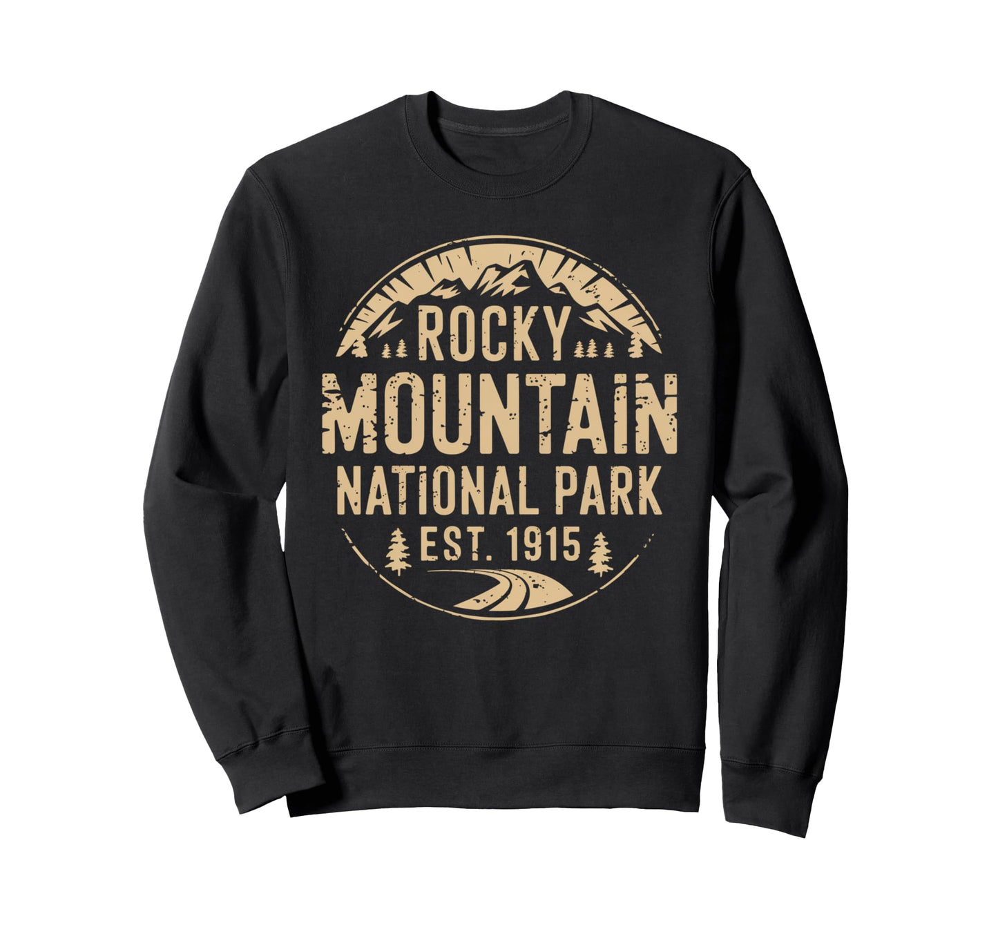 Rocky Mountain National Park Est Sweatshirt - Custom Art Print Men Women - T-Shirt, Sweatshirt, Hoodie